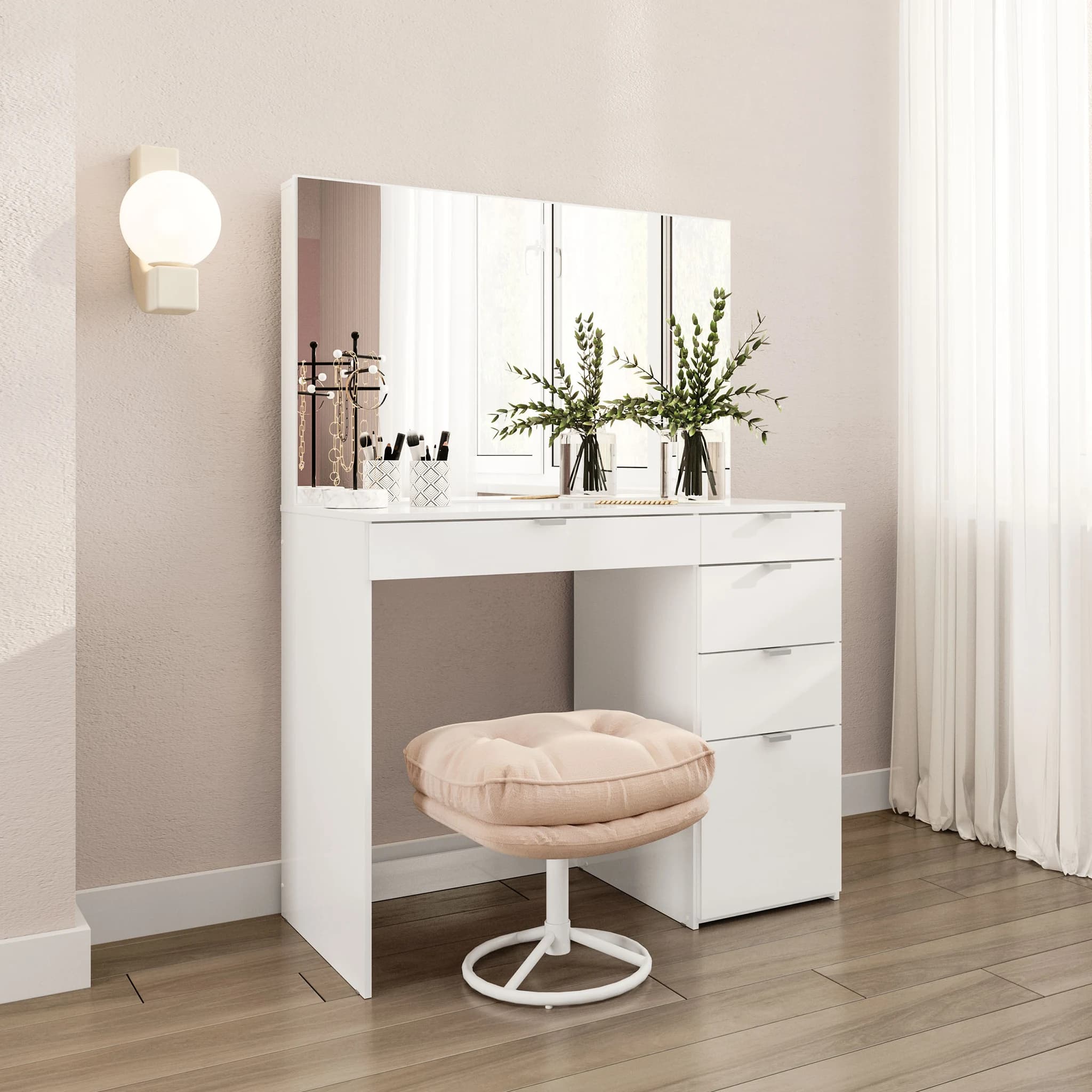 Ava 5 Drawer Dressing Table - Tables, photo 8 of 8