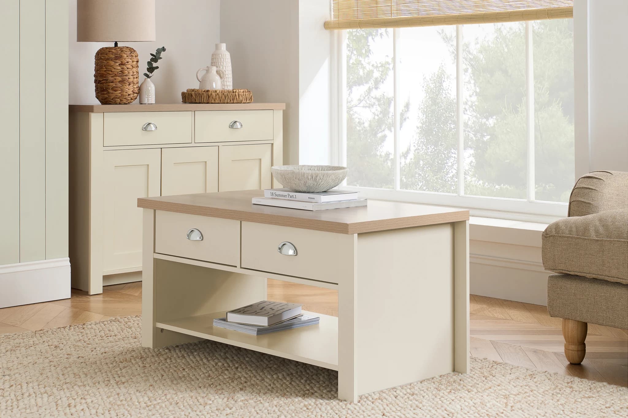 Highgate 2 Drawer Coffee Table - Coffee tables, photo 2 of 10