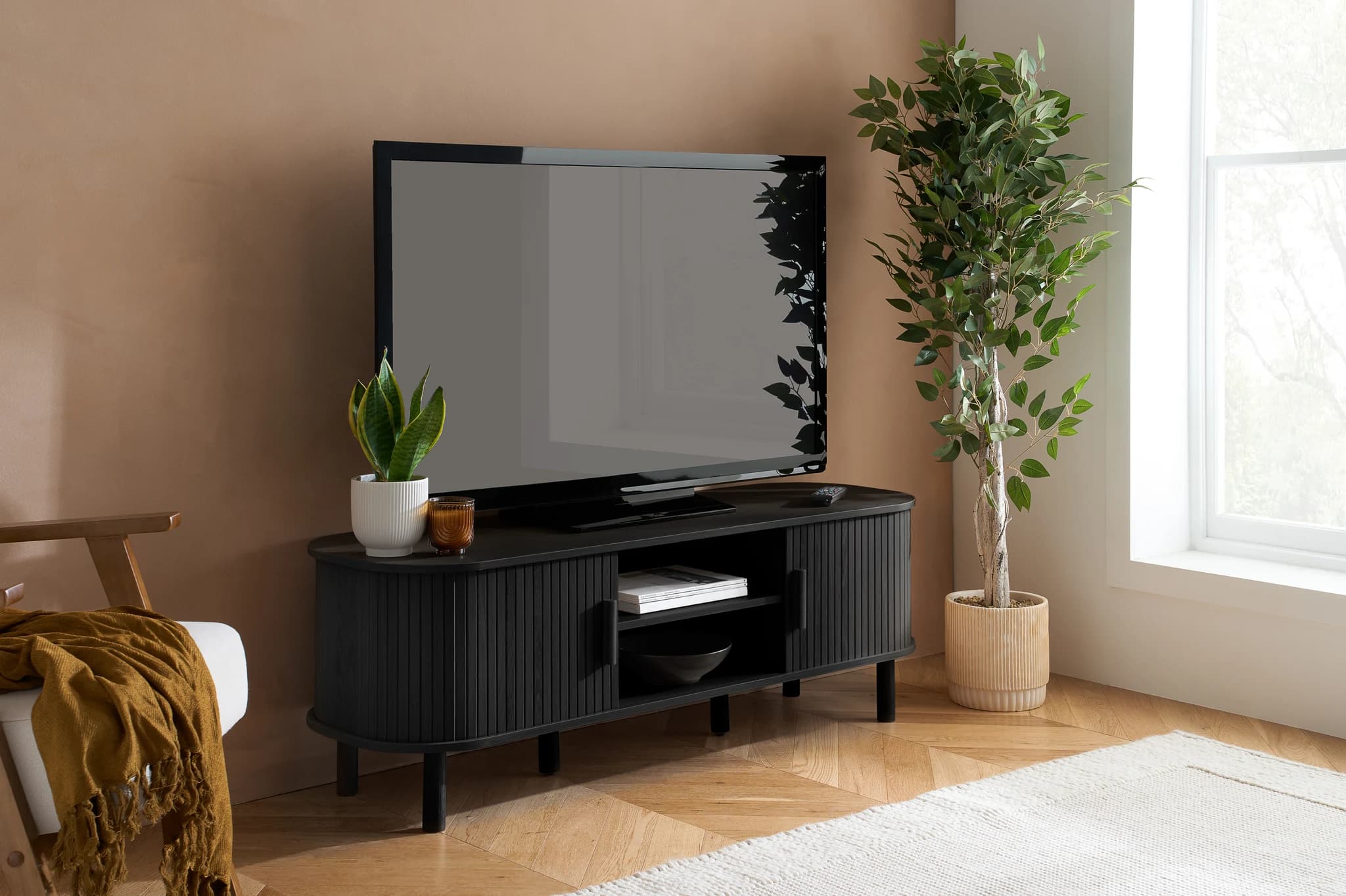 Axel Fluted Small TV Unit - TV & media units, photo 8 of 10