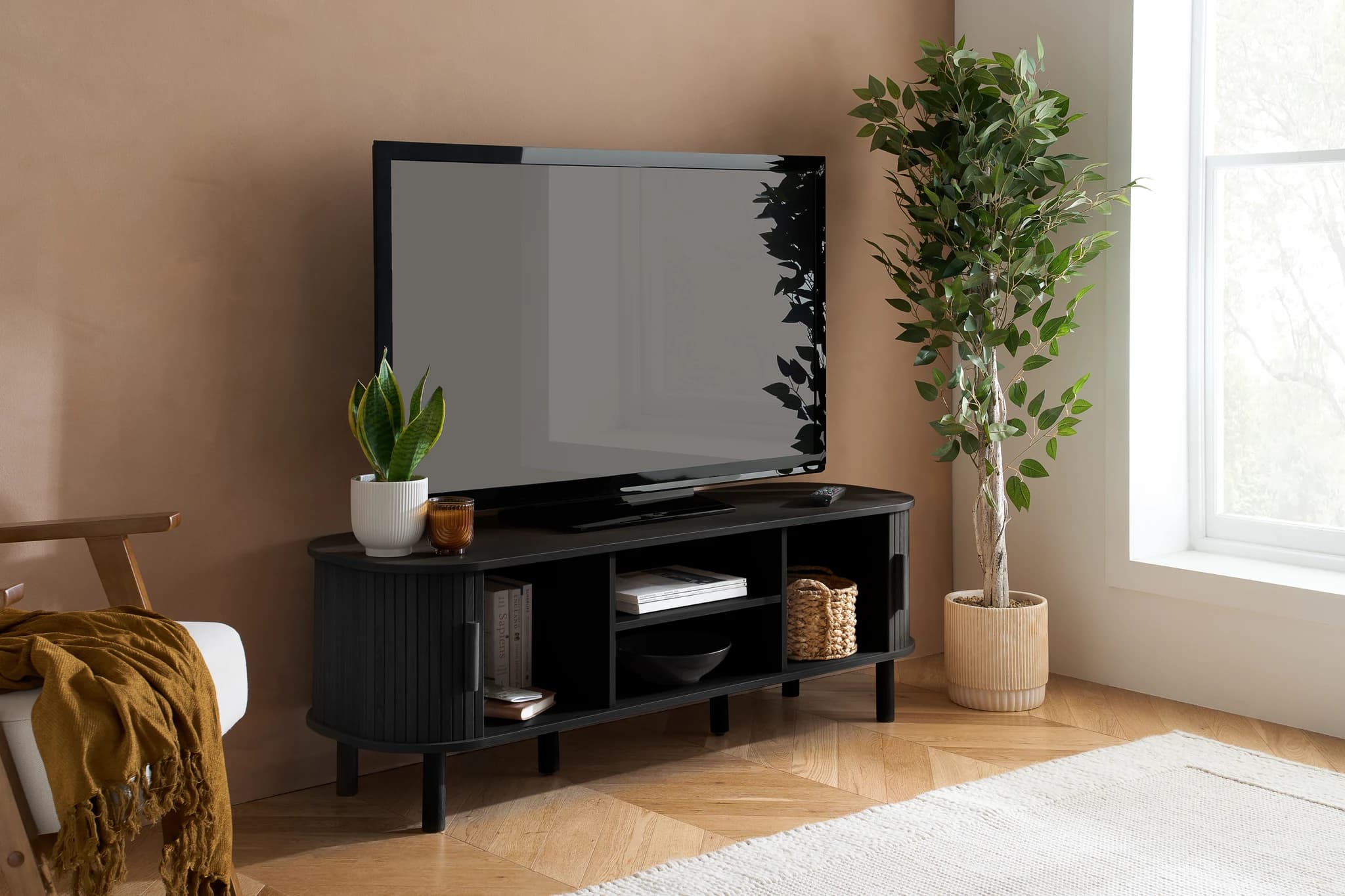 Axel Fluted Small TV Unit - TV & media units, photo 9 of 10