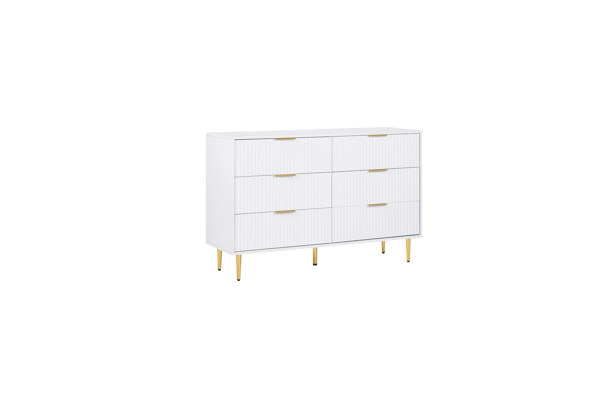 Zara 6 Drawer Fluted Chest - Chests of drawers, photo 3 of 10