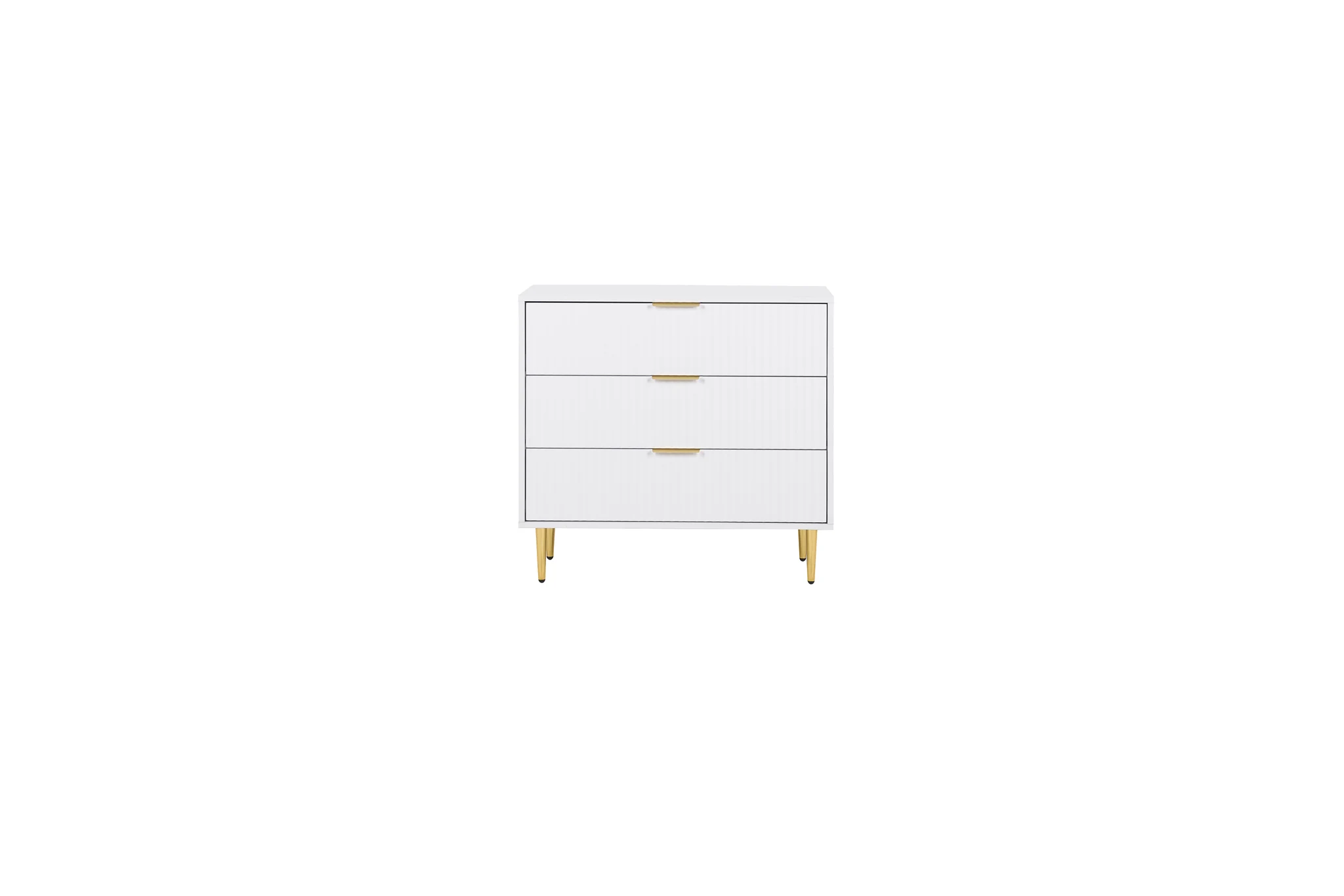 Zara 3 Drawer Fluted Chest - Chests of drawers, photo 4 of 10
