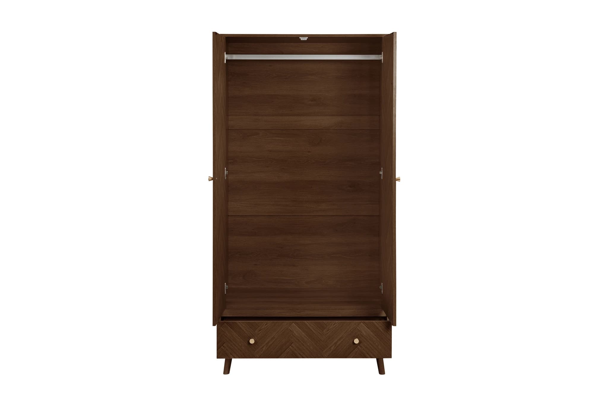Herringford 2 Door 1 Drawer Wardrobe - Wardrobes, photo 4 of 10