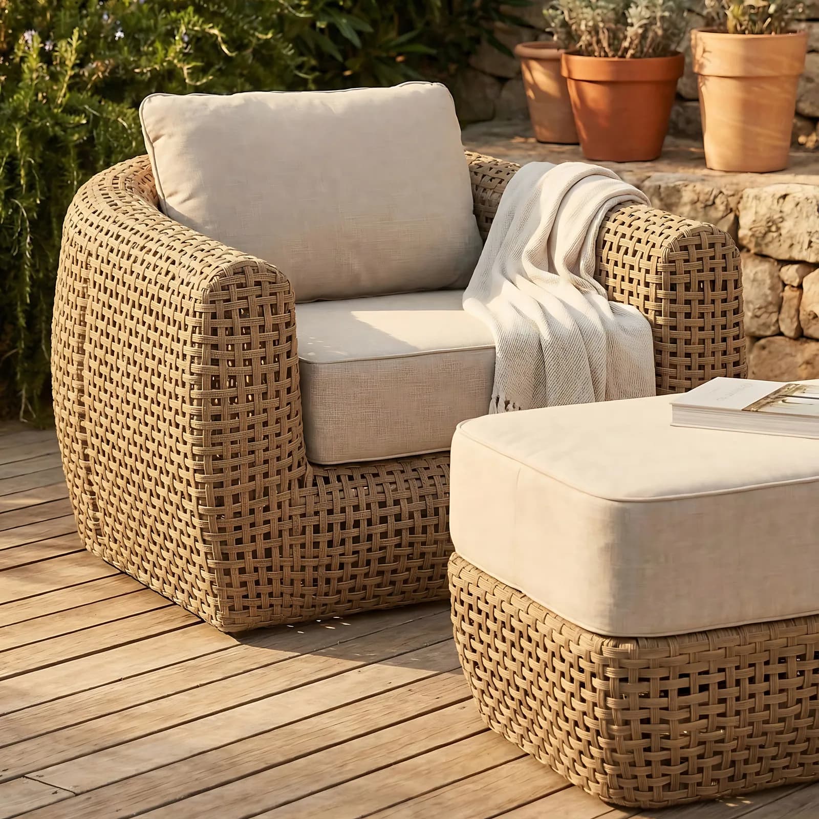 Bloom Collection Outdoor Large Lounge Chair - Outdoor, photo 6 of 6