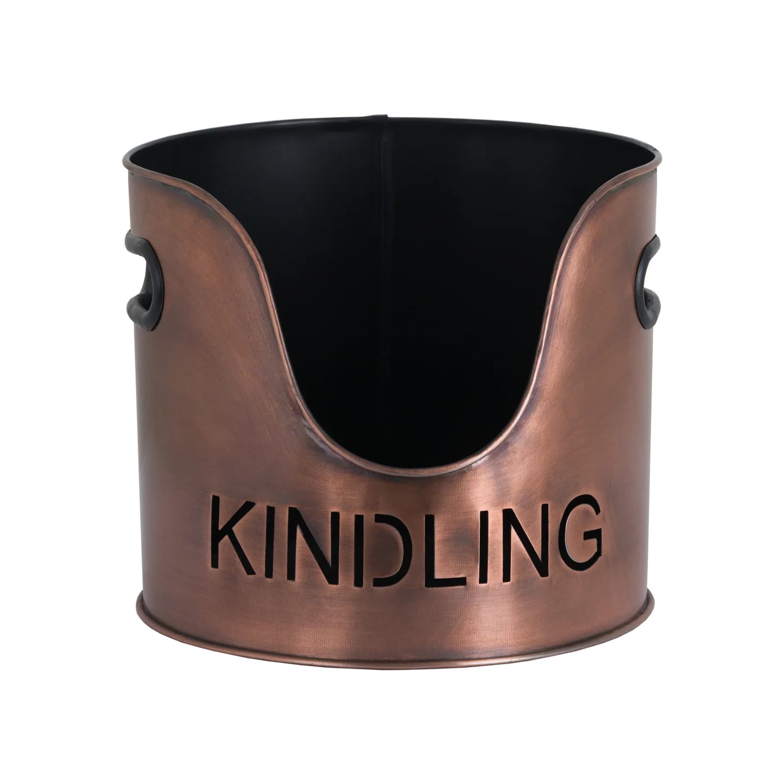 Copper Finish Logs And Kindling Buckets & Matchstick Holder - Trays & baskets, photo 4 of 6