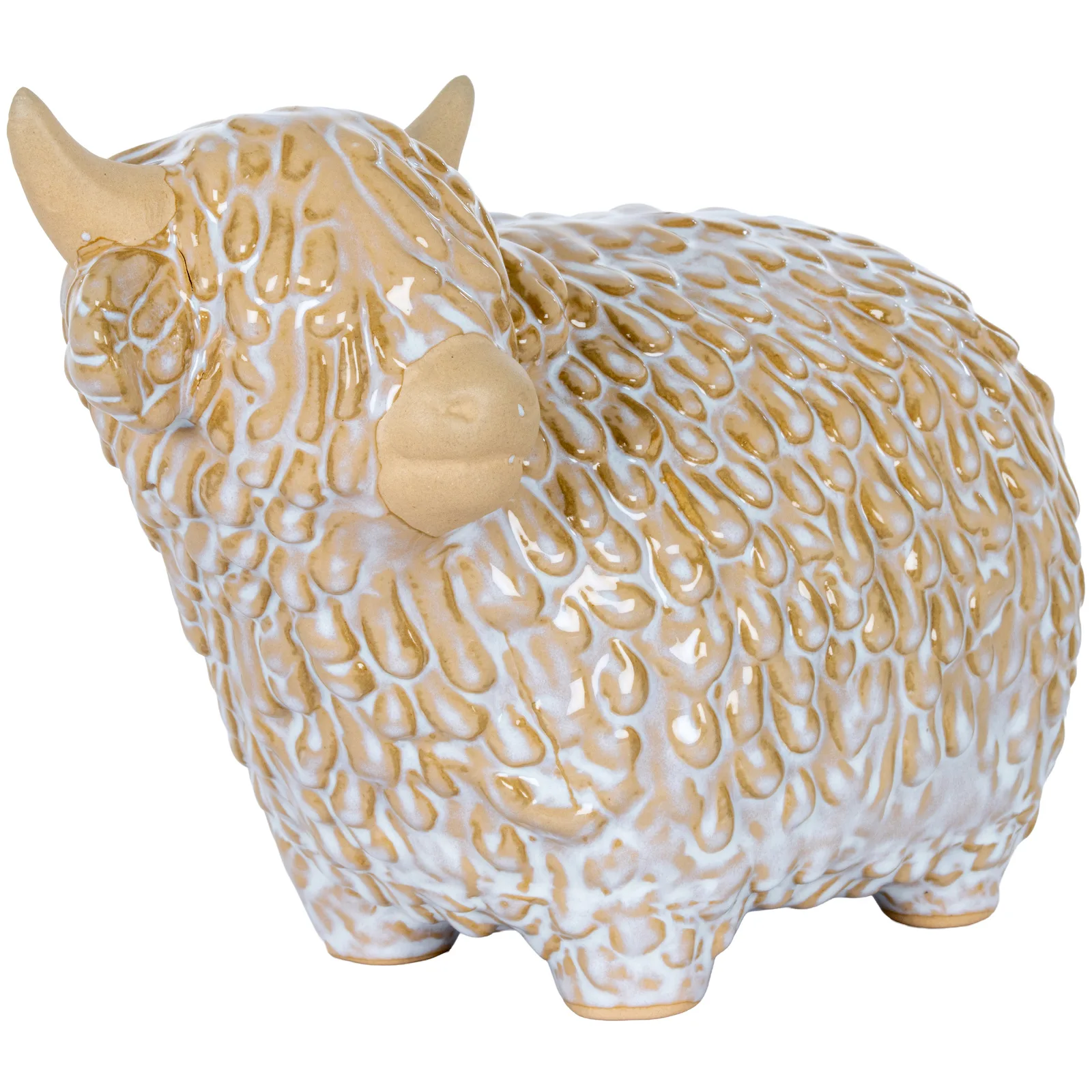 Large Alora Ceramic Highland Cow - Decorative, photo 3 of 5