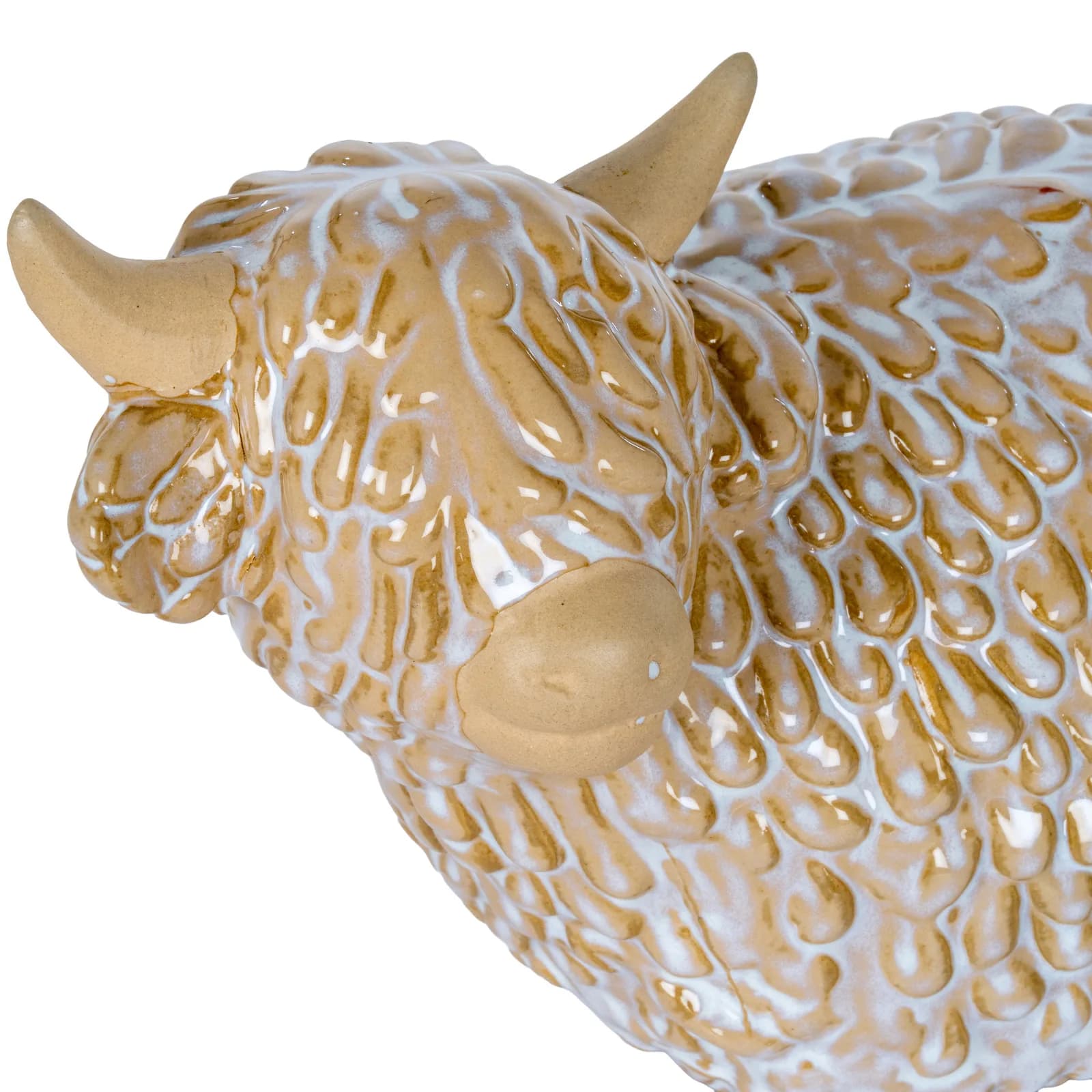 Large Alora Ceramic Highland Cow - Decorative, photo 4 of 5