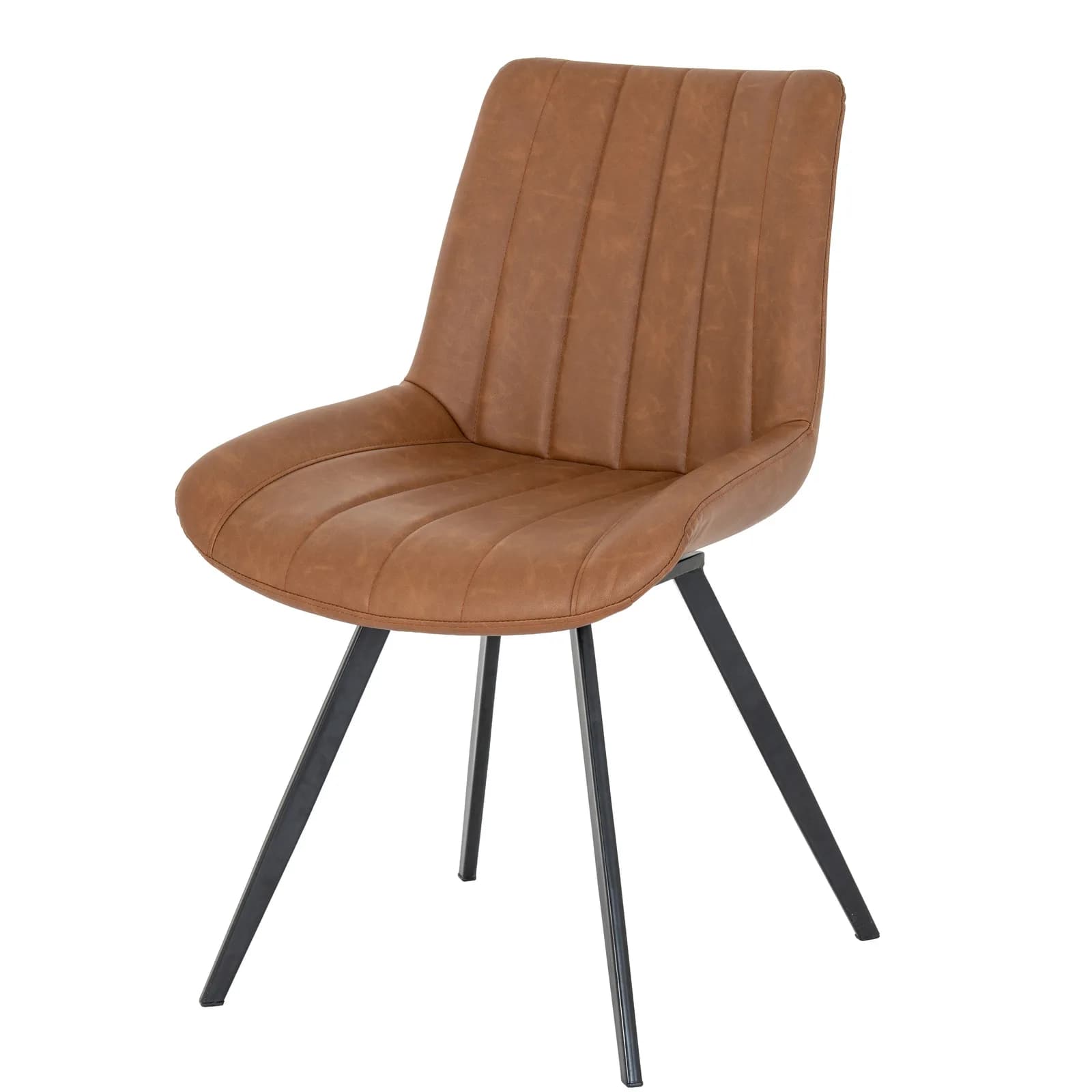 Malmo Tan Swivel Dining Chair - Chairs, photo 3 of 6