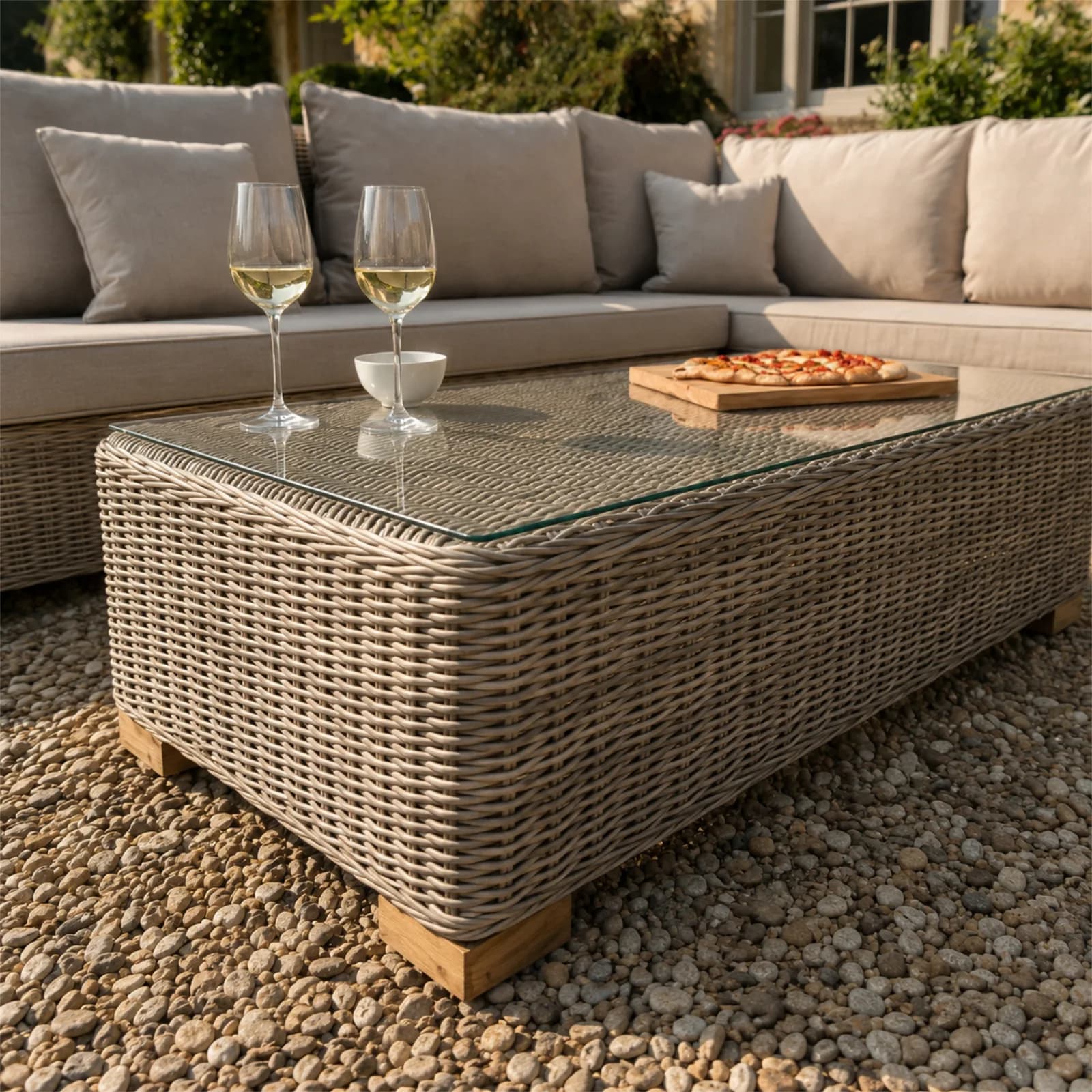 Capri Collection Outdoor Large Corner And Coffee Table Set - Outdoor, photo 4 of 6