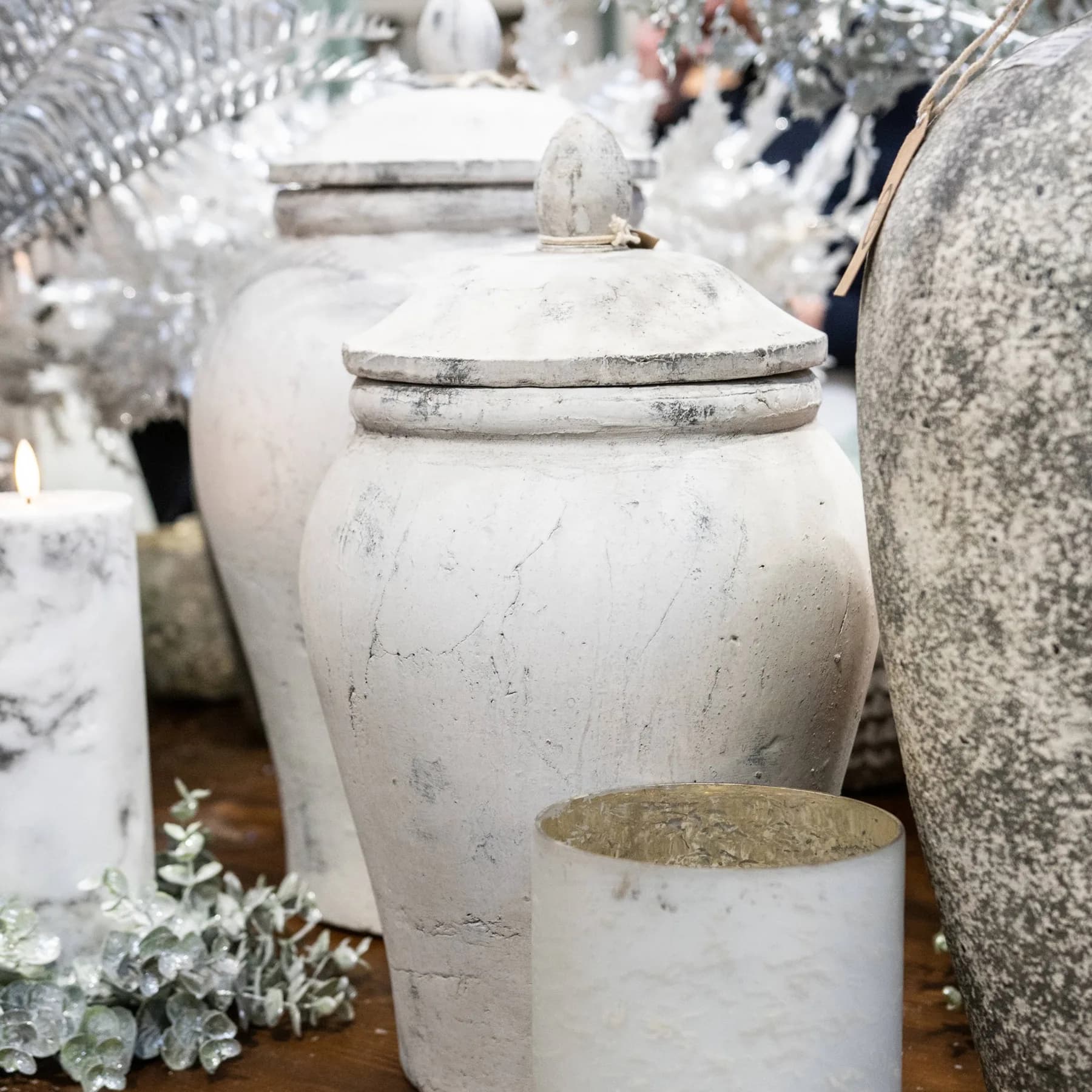Bloomville Large Stone Ginger Jar - Vases, photo 4 of 5