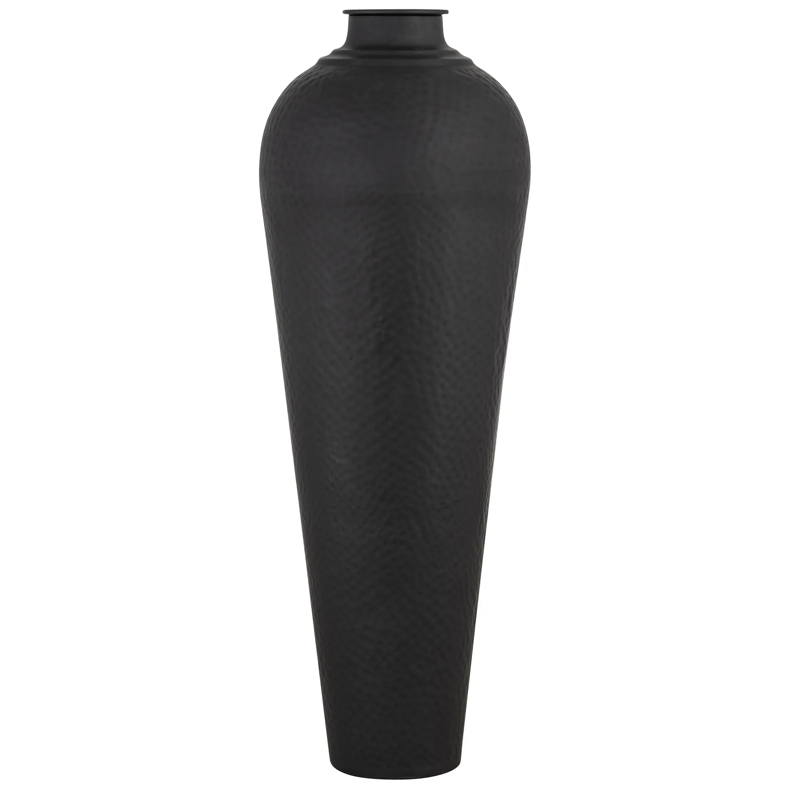 Matt Black Large Hammered Vase With Lid - Vases, photo 3 of 6