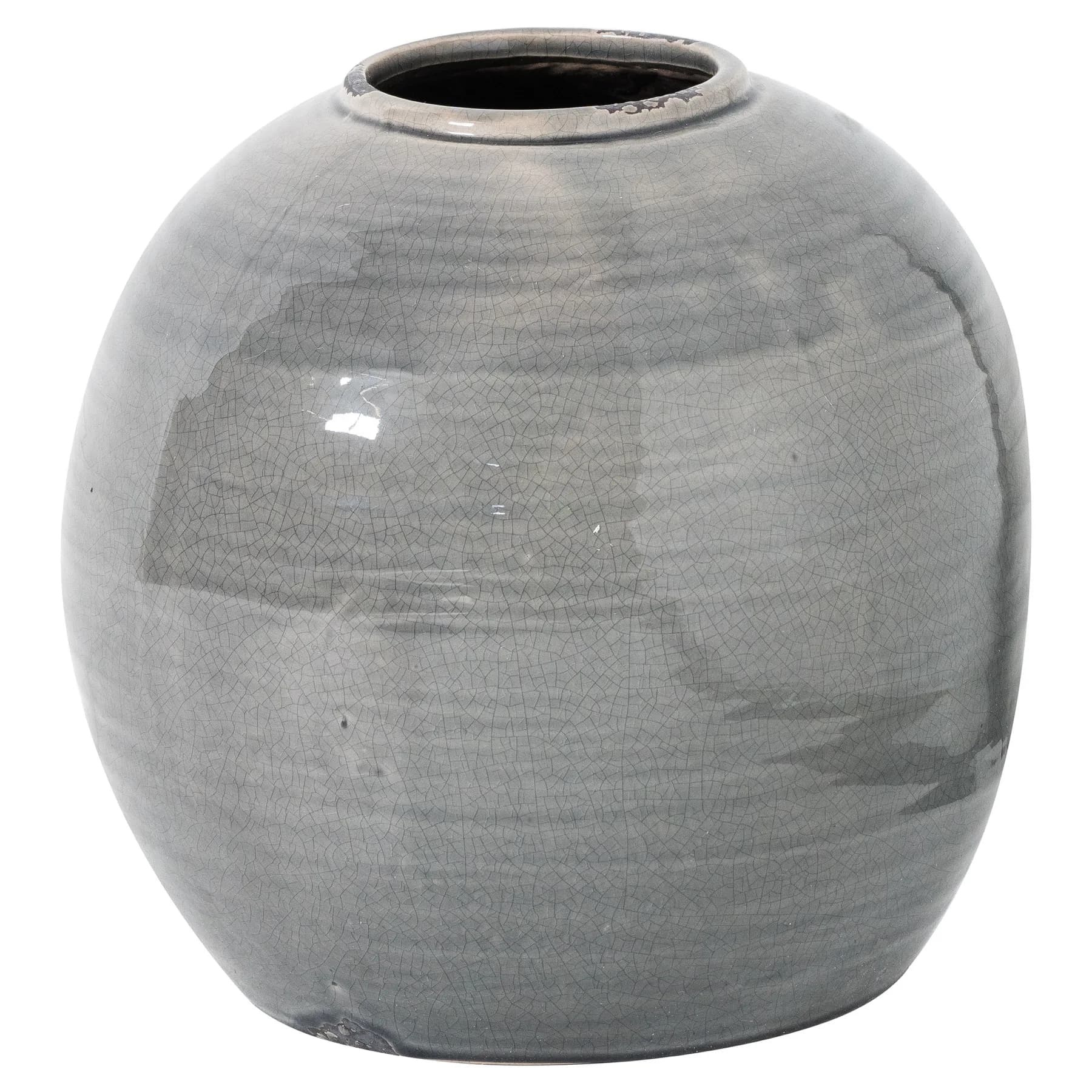 Garda Grey Glazed Tiber Vase - Vases, photo 2 of 3