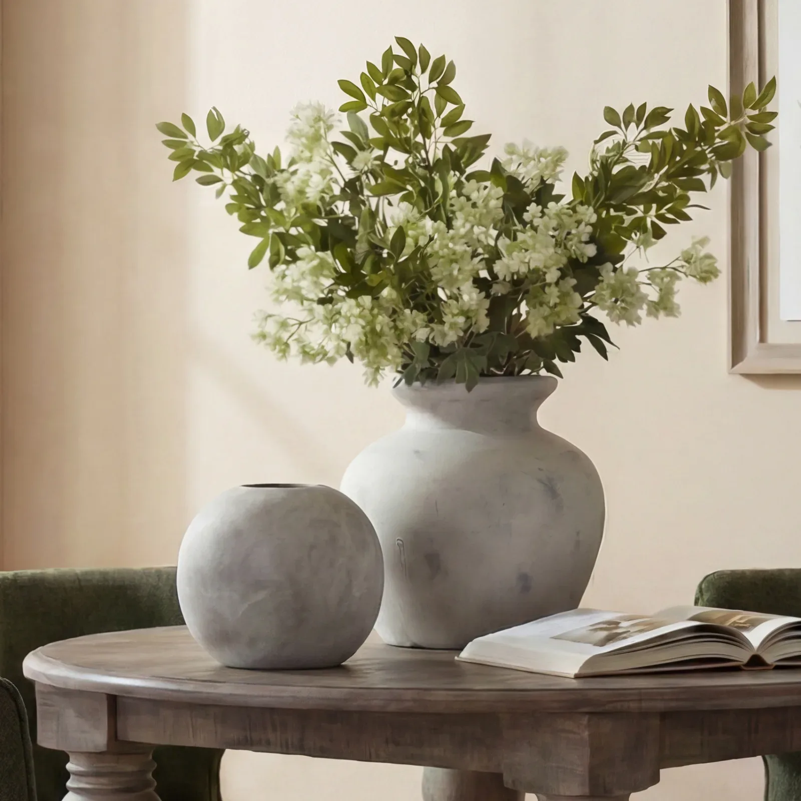 Darcy Antique White Vase - Vases, photo 2 of 10