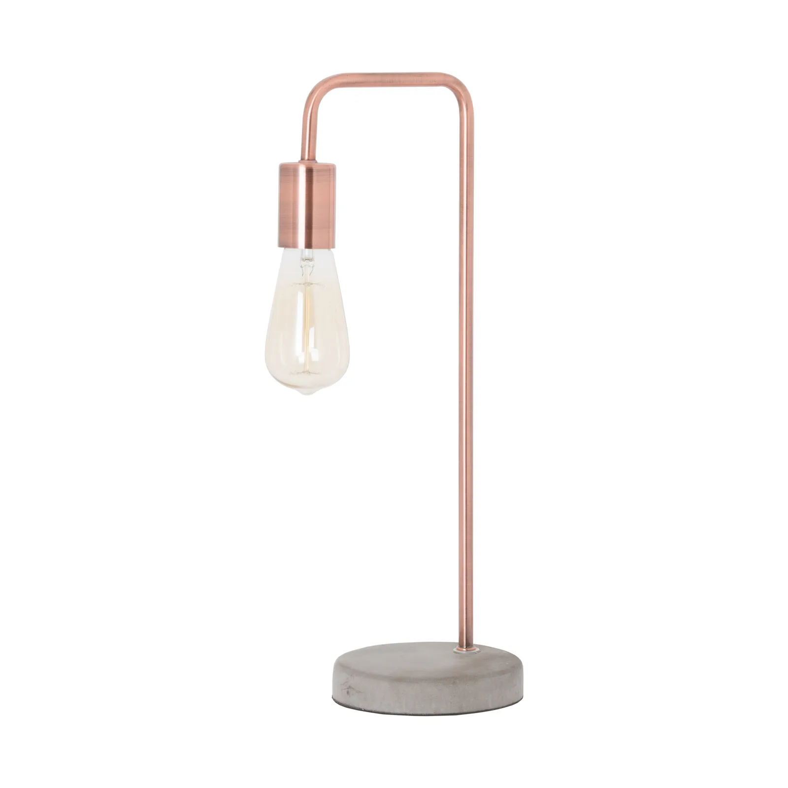 Copper Industrial Lamp With Stone Base - Table lamps, photo 9 of 10