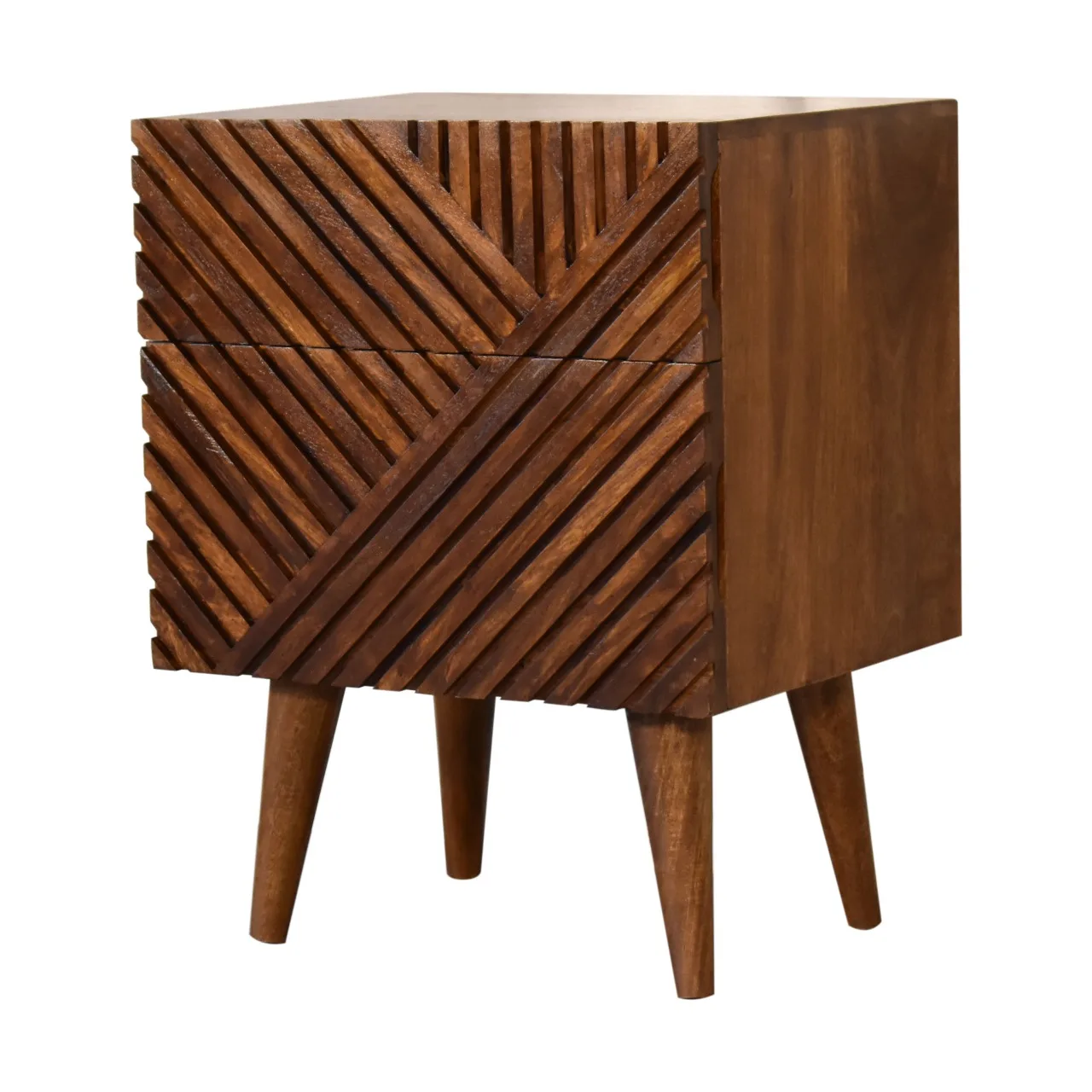 Lille 2 Drawer Chestnut Bedside - Bedside tables, photo 3 of 10