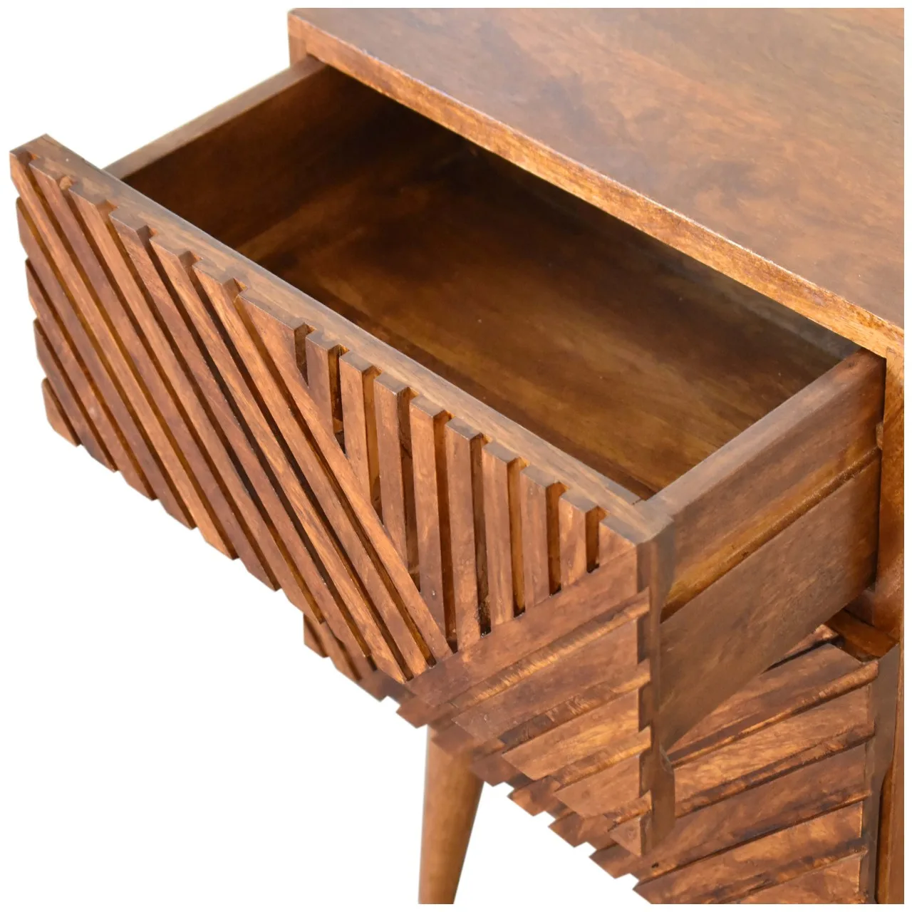 Lille 2 Drawer Chestnut Bedside - Bedside tables, photo 7 of 10