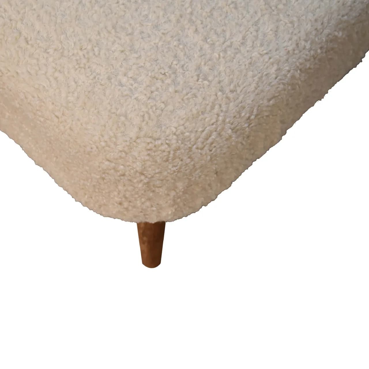 Boucle Cream Square Footstool - Footstools & ottomans, photo 5 of 9