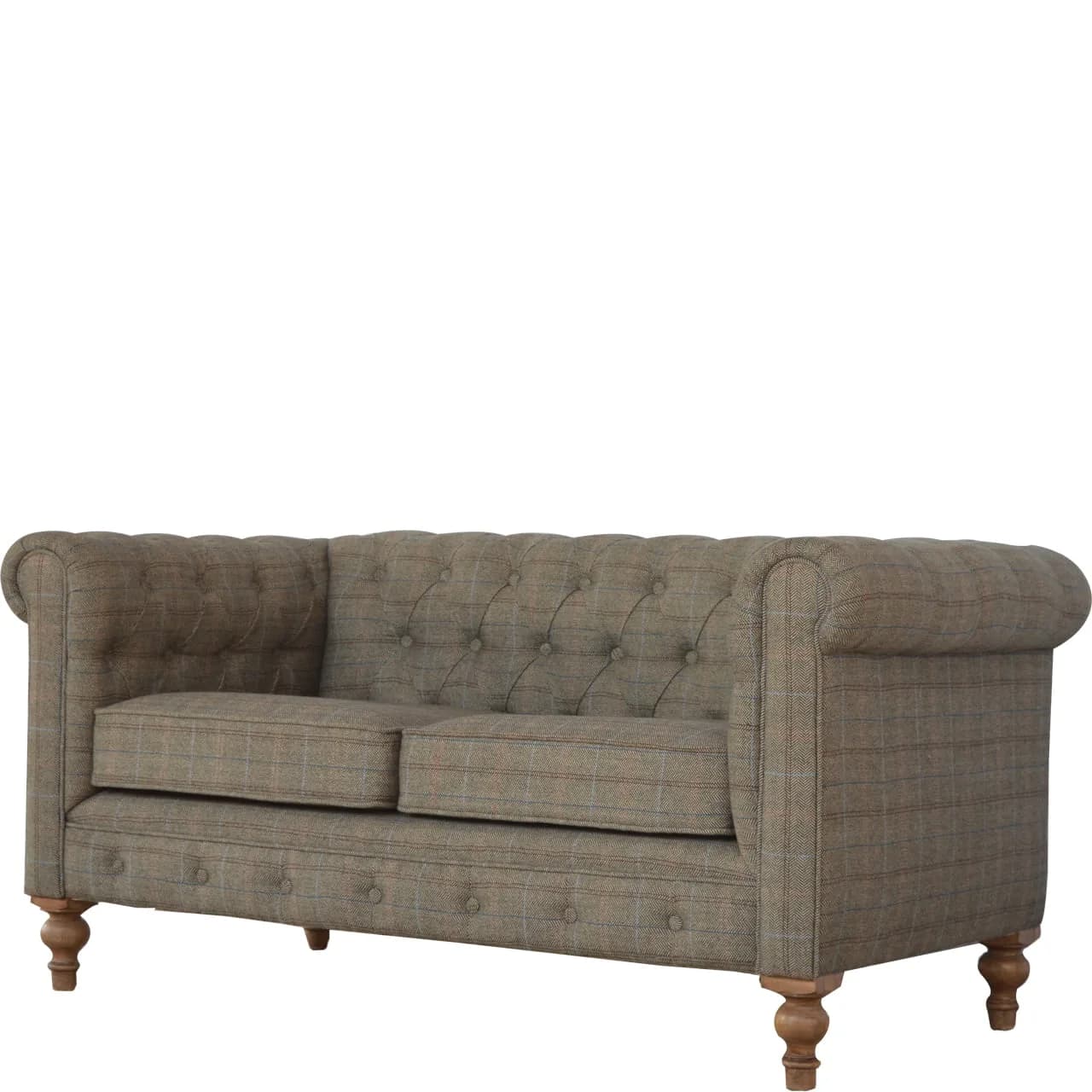 Multi Tweed 2 Seat Chesterfield - Sofas & settees, photo 3 of 10