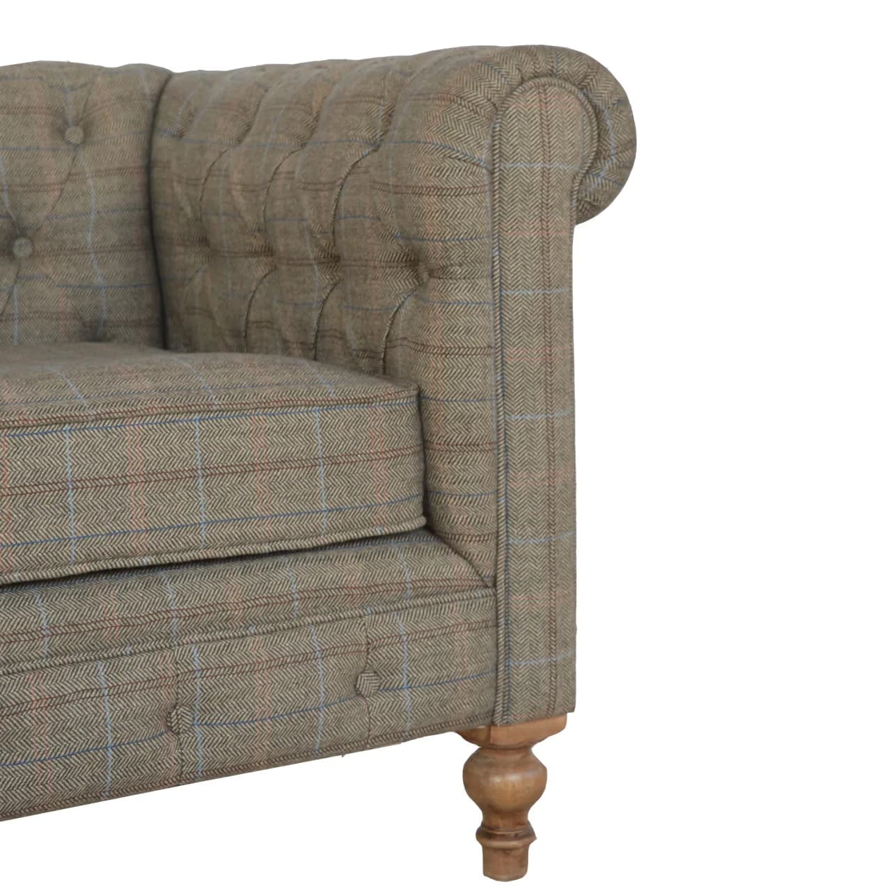 Multi Tweed 2 Seat Chesterfield - Sofas & settees, photo 6 of 10