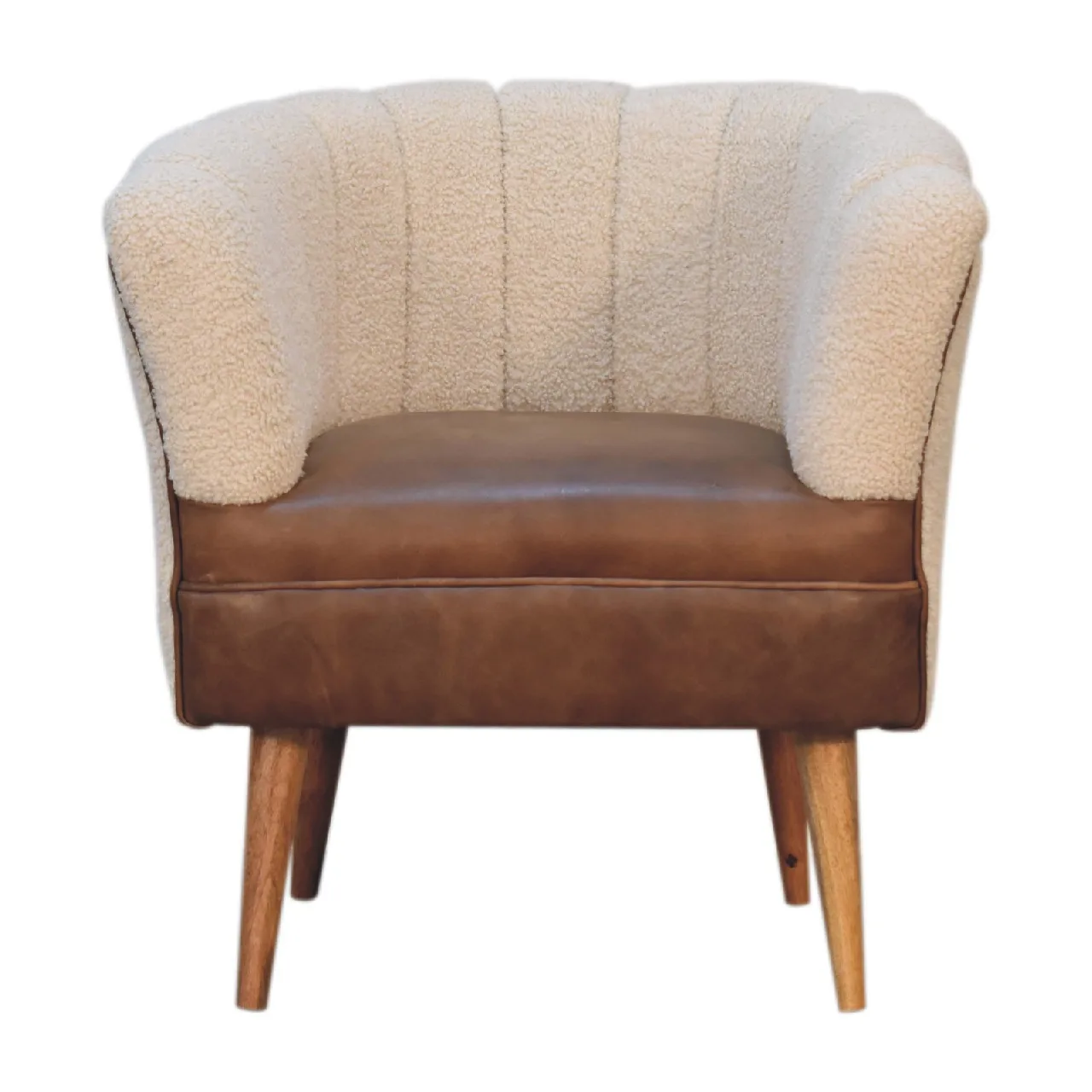 Boucle Cream Buffalo Armchair - Armchairs, photo 2 of 10