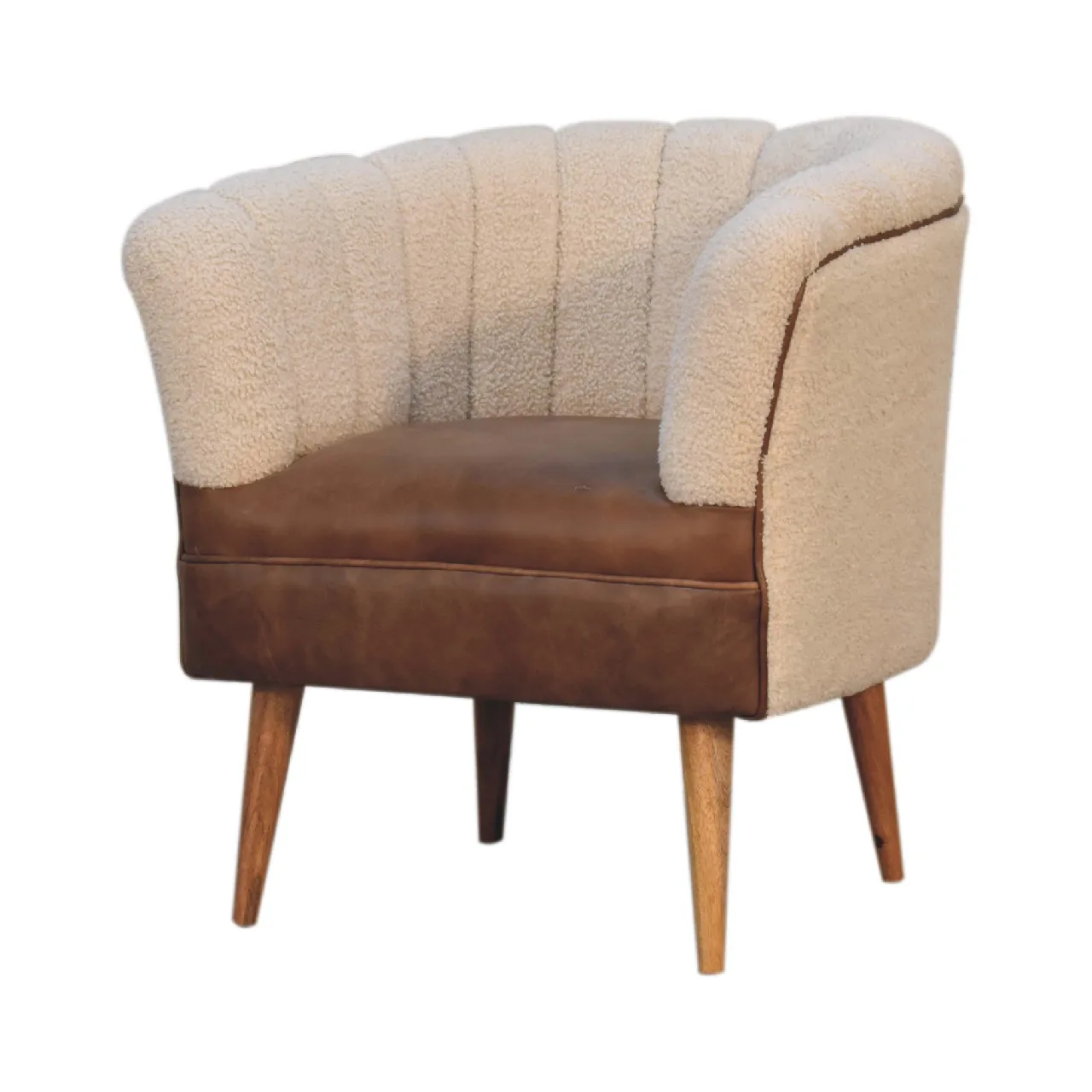 Boucle Cream Buffalo Armchair - Armchairs, photo 3 of 10
