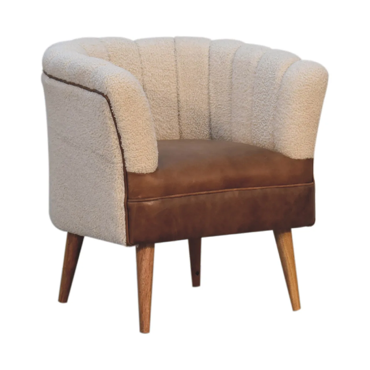 Boucle Cream Buffalo Armchair - Armchairs, photo 4 of 10