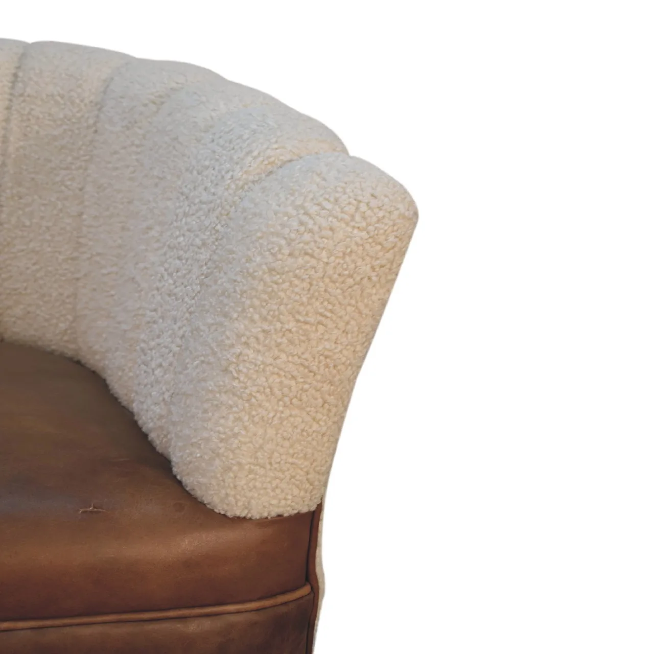 Boucle Cream Buffalo Armchair - Armchairs, photo 5 of 10