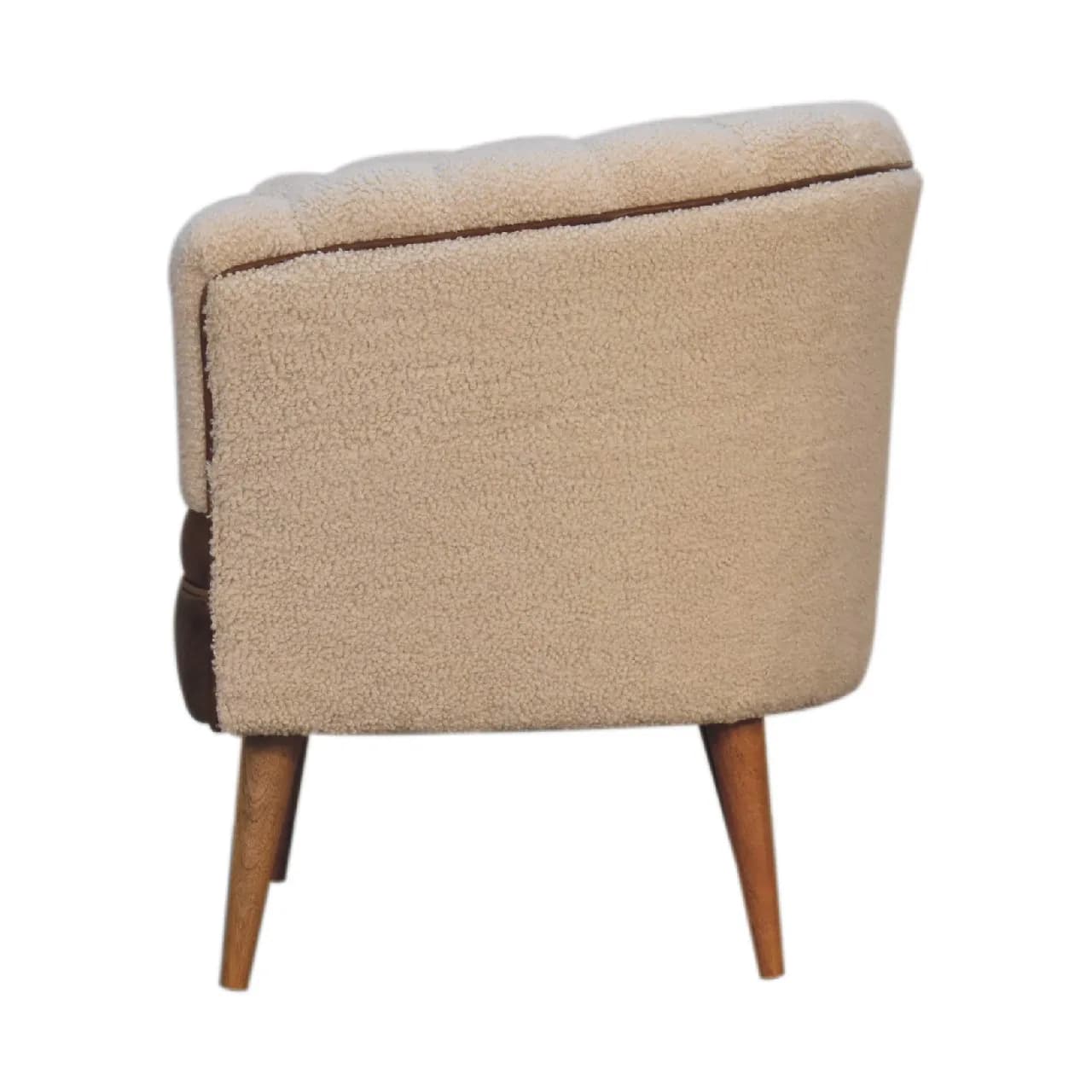 Boucle Cream Buffalo Armchair - Armchairs, photo 9 of 10