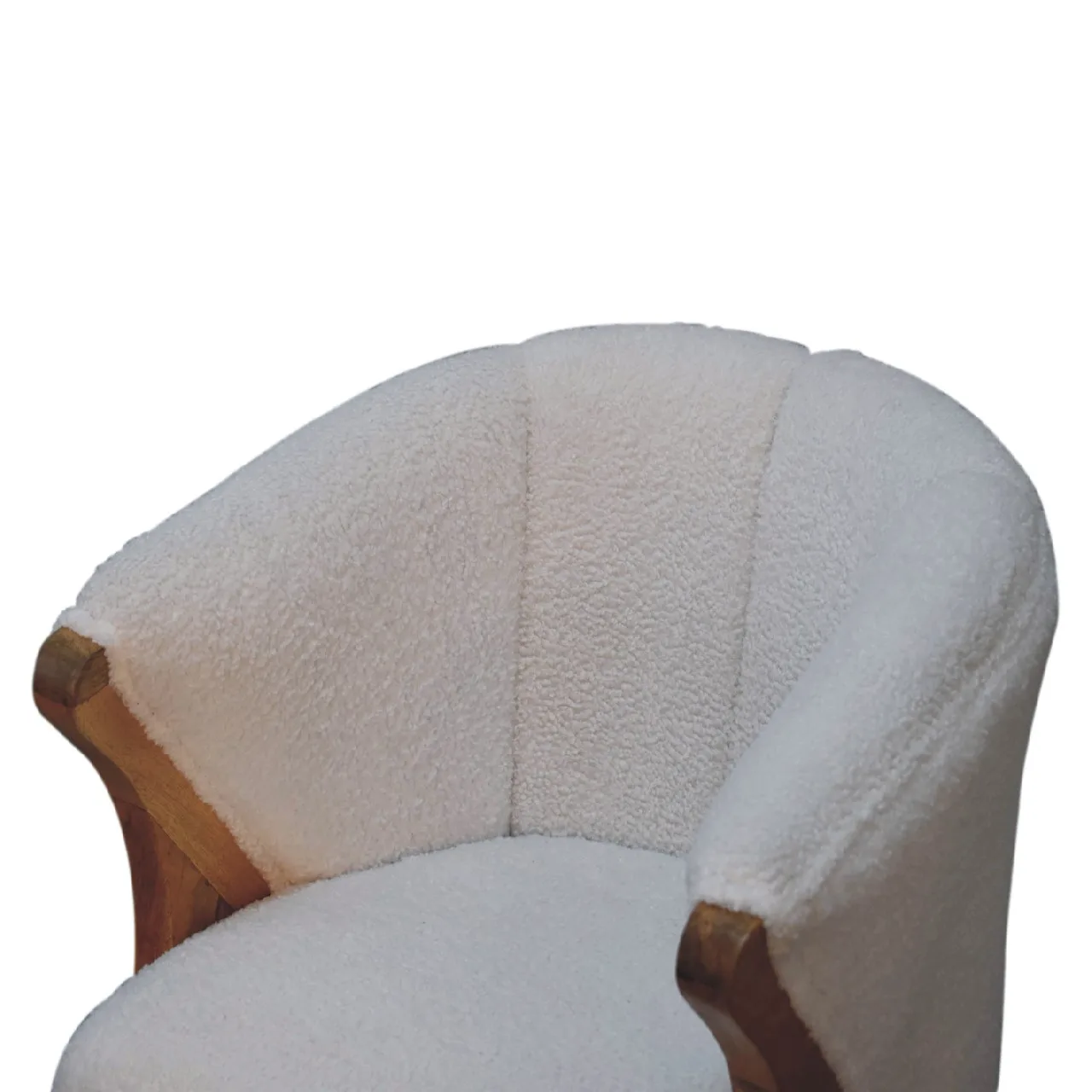 White Boucle Minimalistic Chair - Chairs, photo 6 of 9