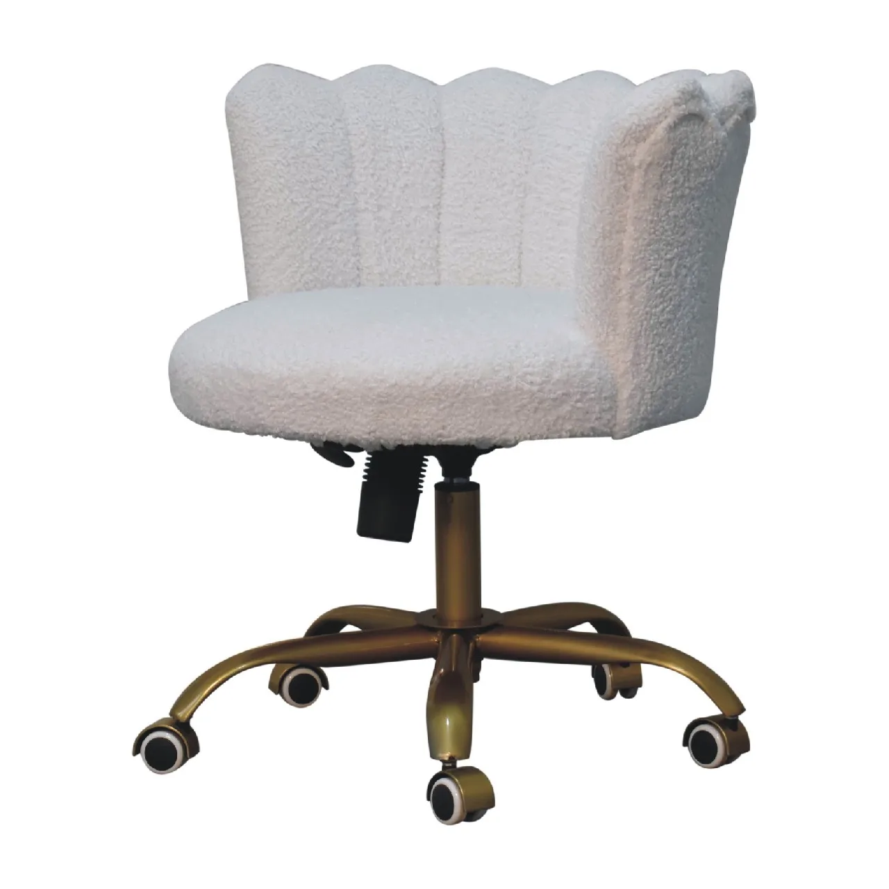 White Boucle Swivel Chair - Armchairs, photo 3 of 10