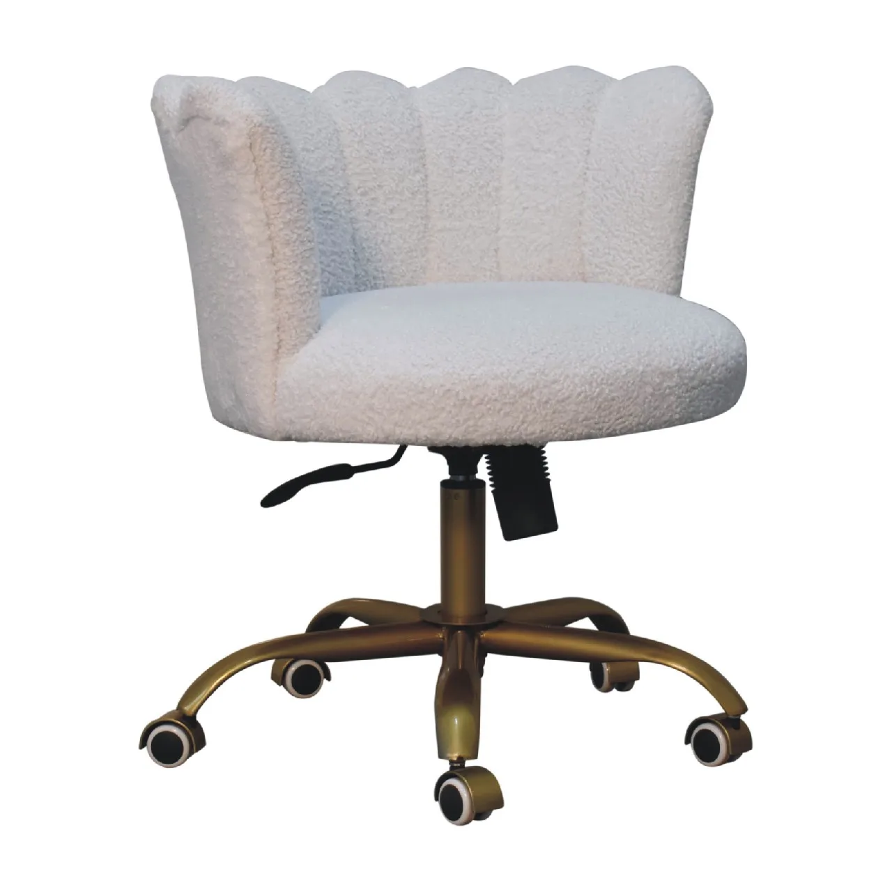 White Boucle Swivel Chair - Armchairs, photo 4 of 10
