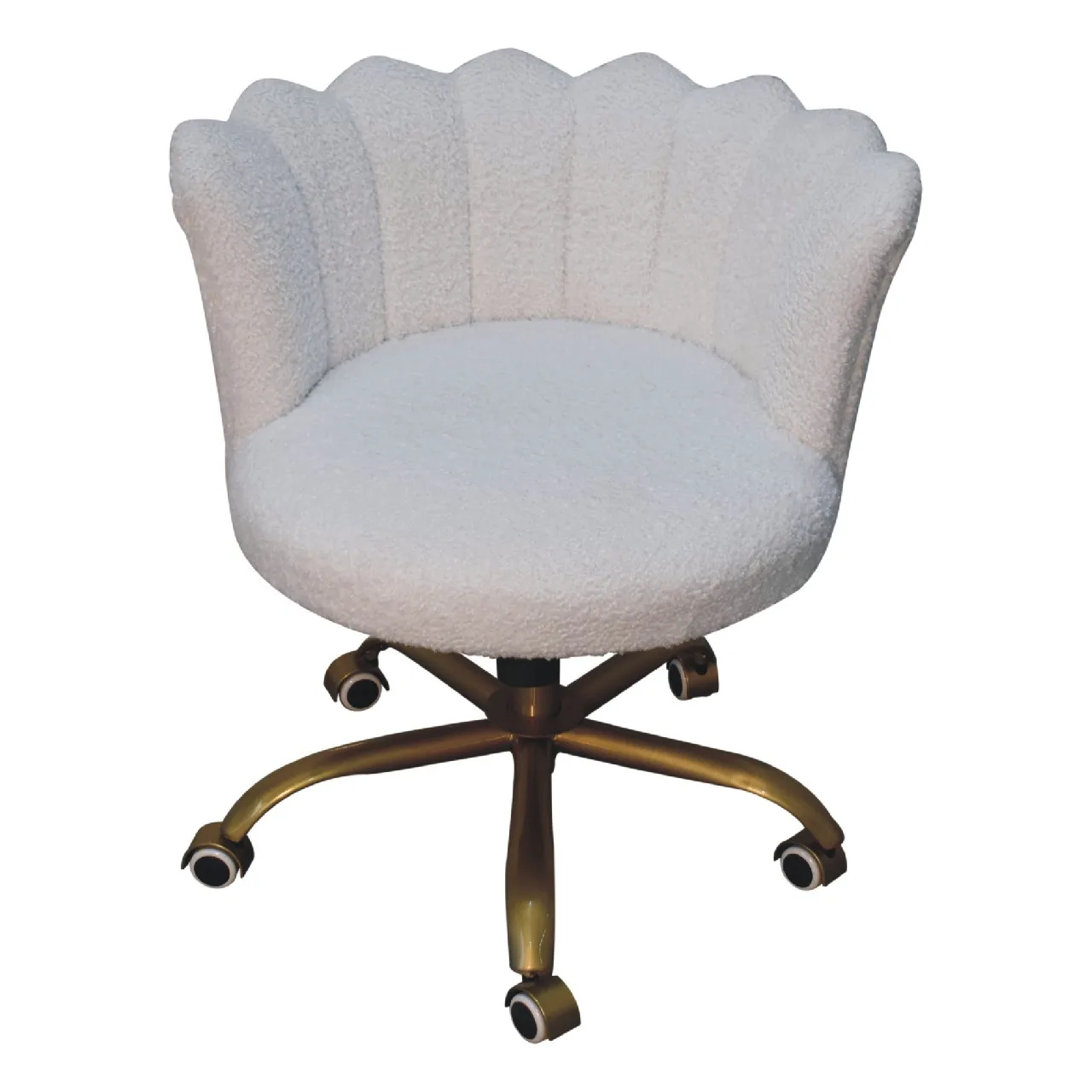 White Boucle Swivel Chair - Armchairs, photo 5 of 10