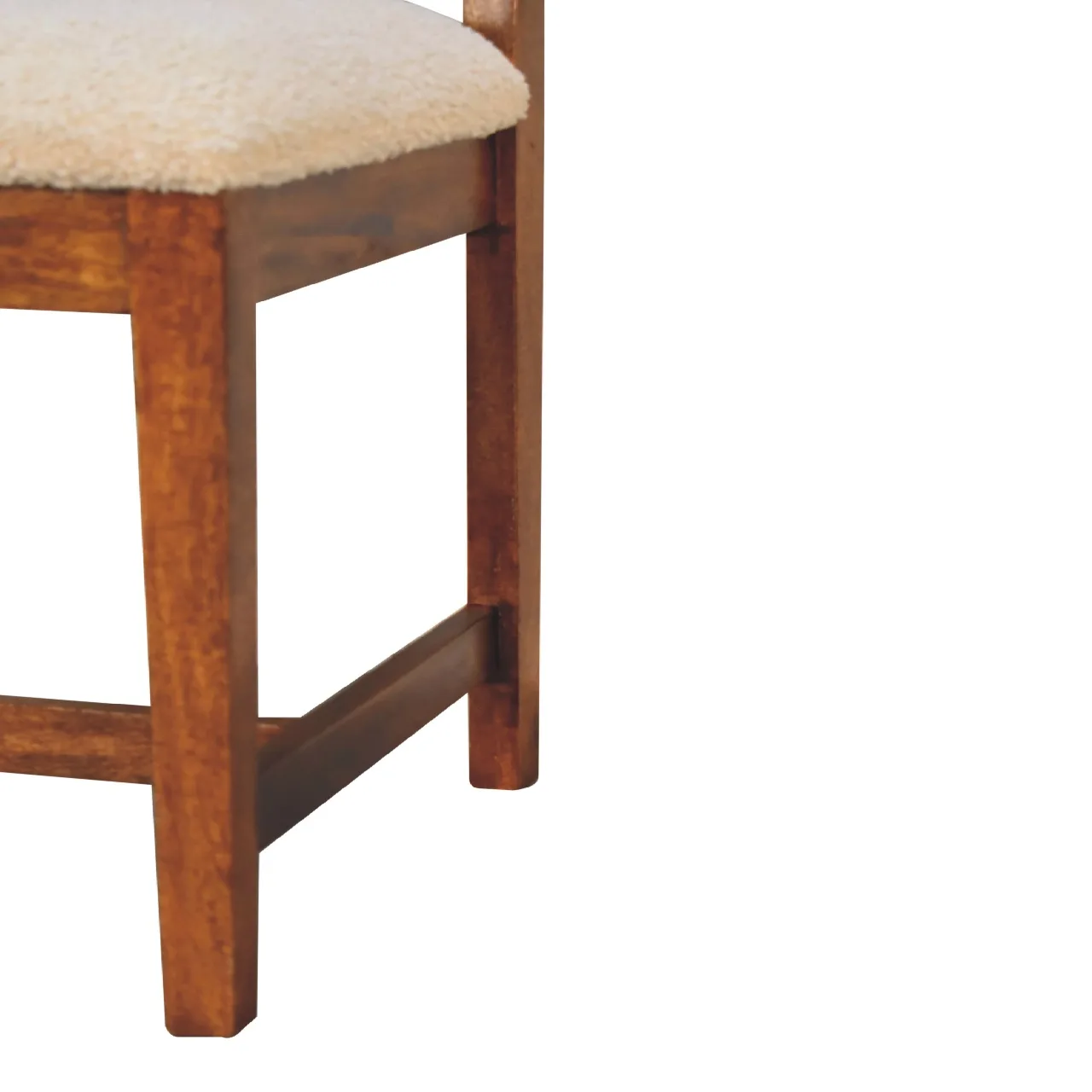 Cream Boucle Rattan Chair - Chairs, photo 7 of 10