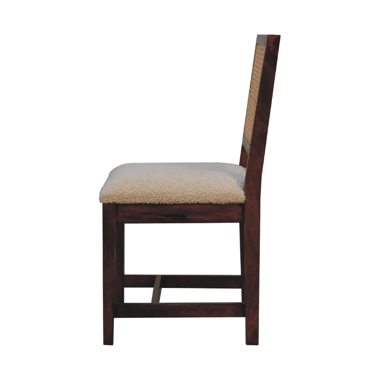 Cream Boucle Rattan Chair - Chairs, photo 9 of 10