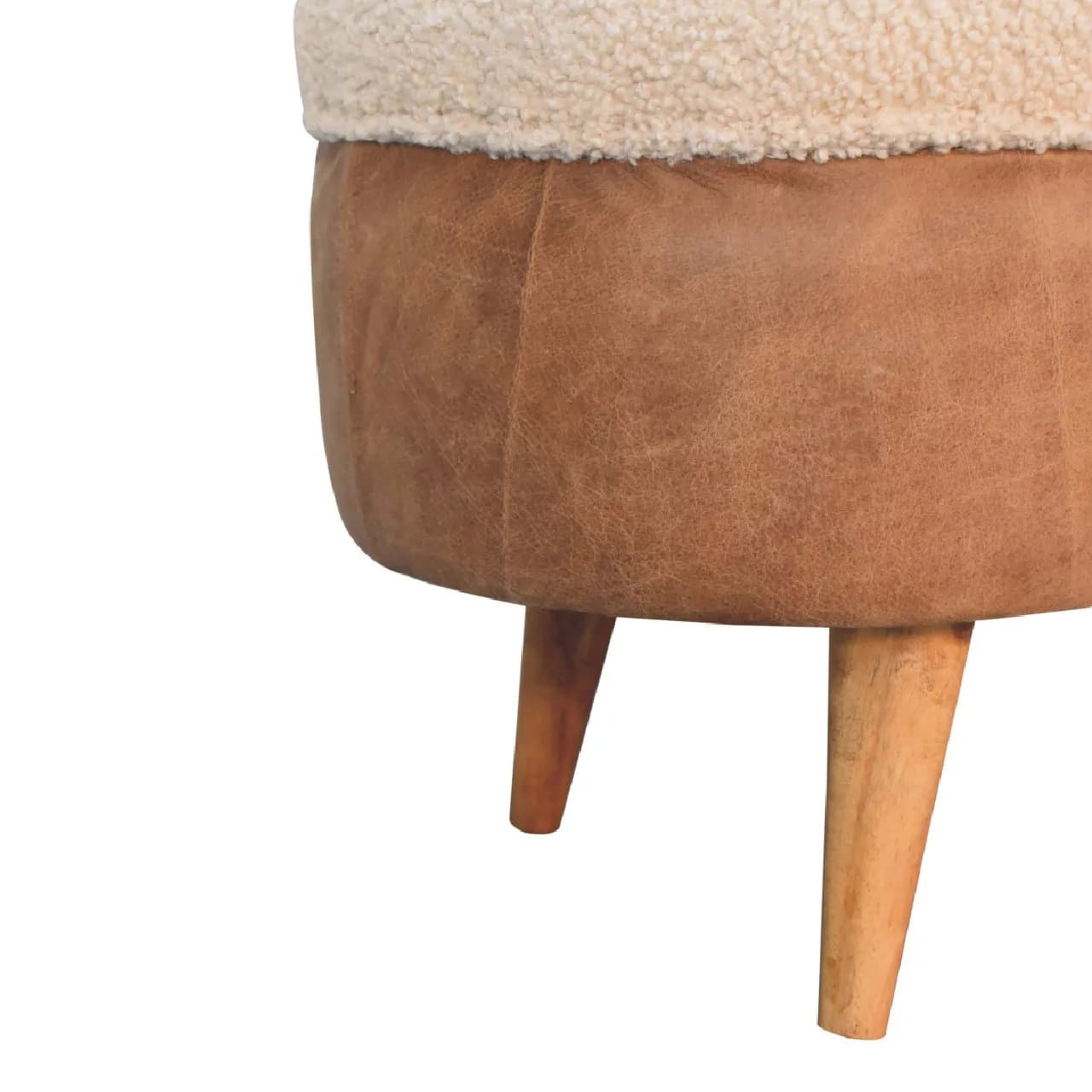 Tan Buffalo Boucle Nordic Bench - Benches, photo 8 of 10