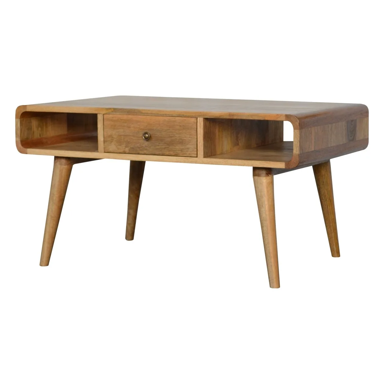 Curved Oak-ish Coffee Table - Coffee tables, photo 4 of 9