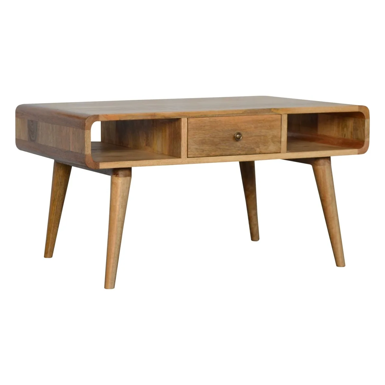 Curved Oak-ish Coffee Table - Coffee tables, photo 5 of 9