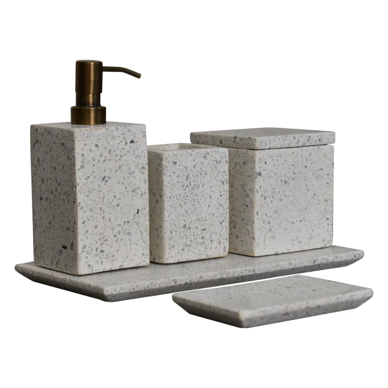 Trazzo 5-piece Bathroom Set - Decorative, photo 3 of 7