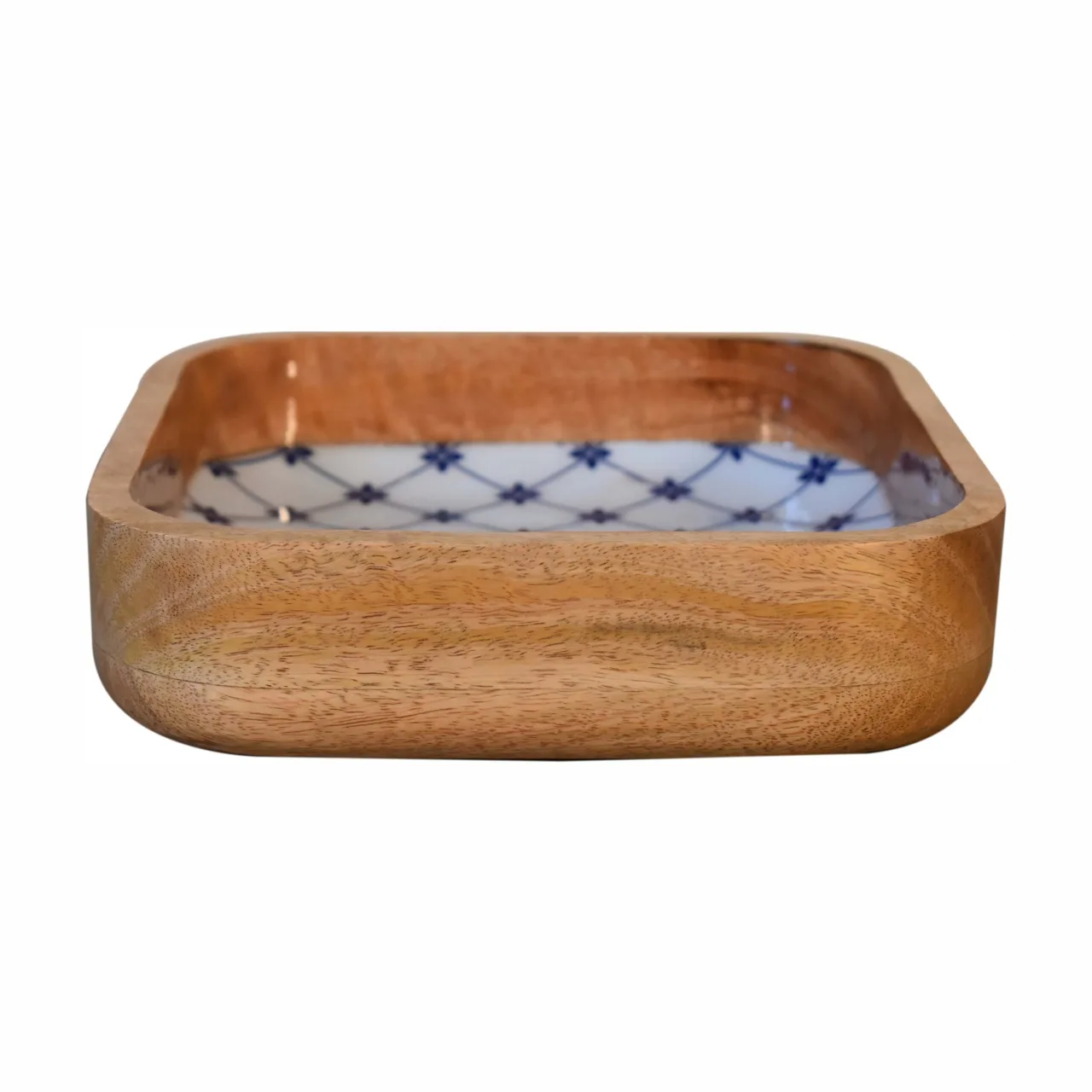 Blue and White Square Bowl Set of 2 - Decorative, photo 6 of 9