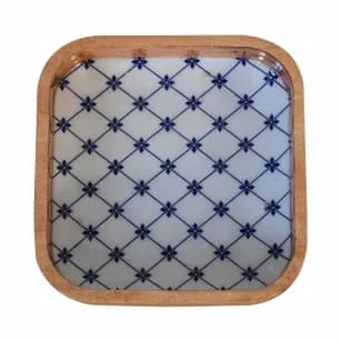 Blue and White Square Bowl Set of 2 - Decorative, photo 7 of 9