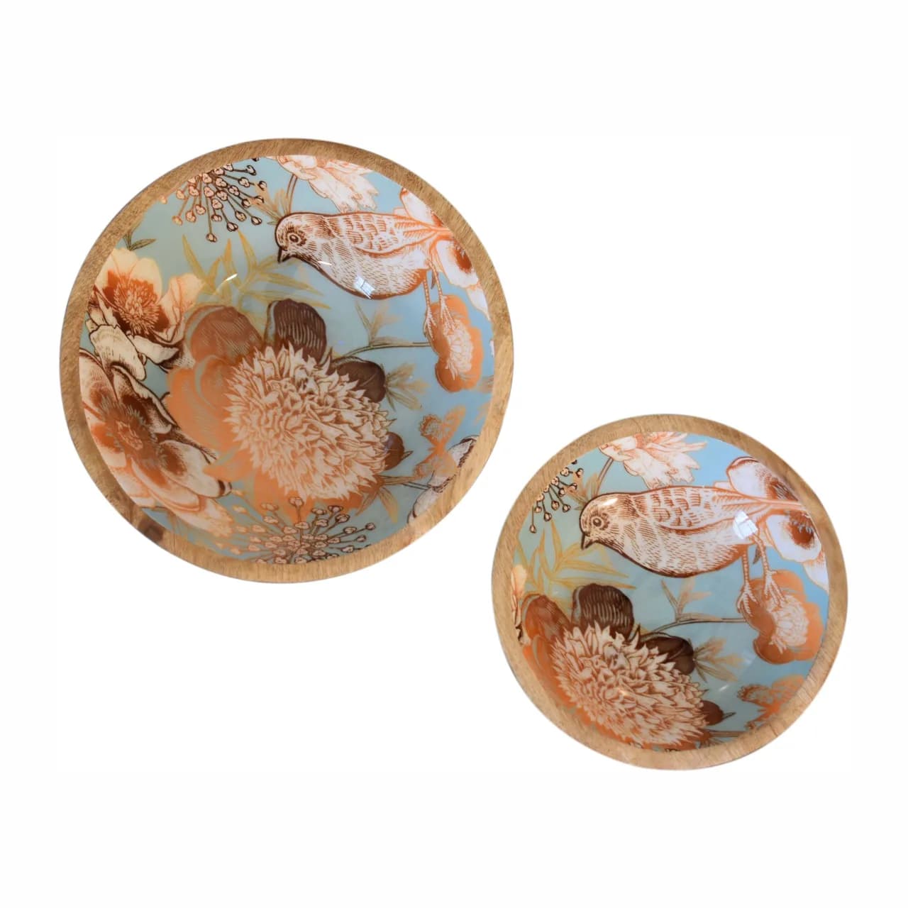 Floral Bird Bowl Set of 2 - Decorative, photo 3 of 7