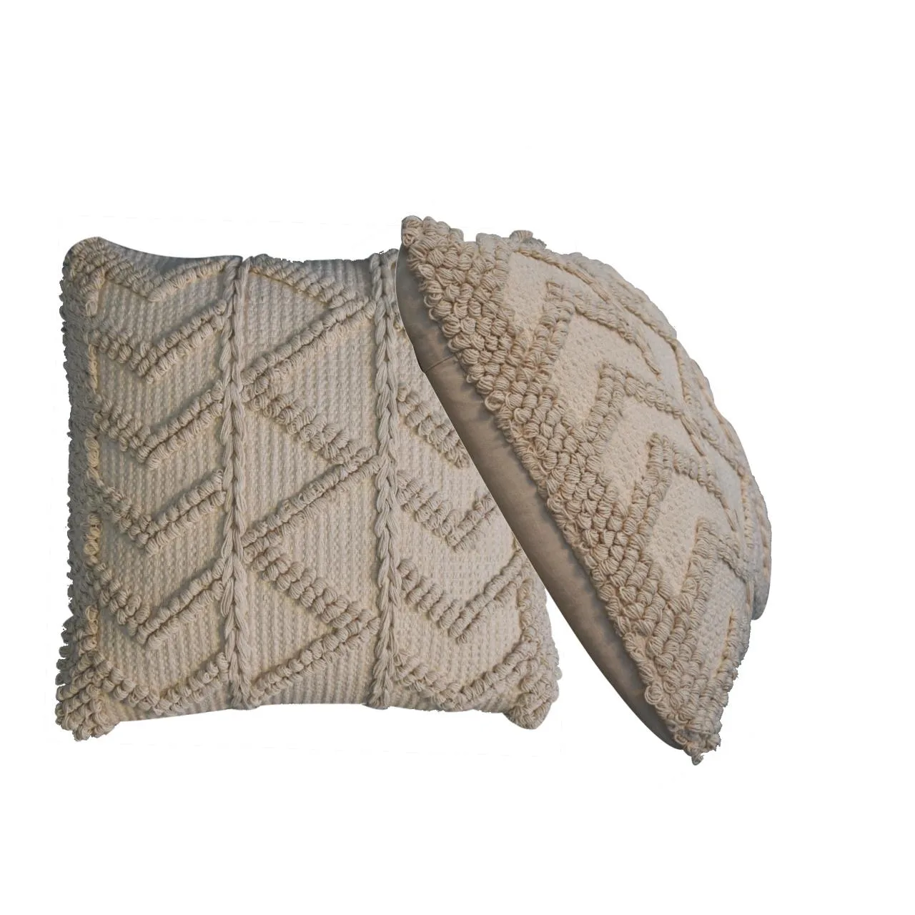 Alda Cushion Set of 2 - Cream - Cushions & throws, photo 2 of 8
