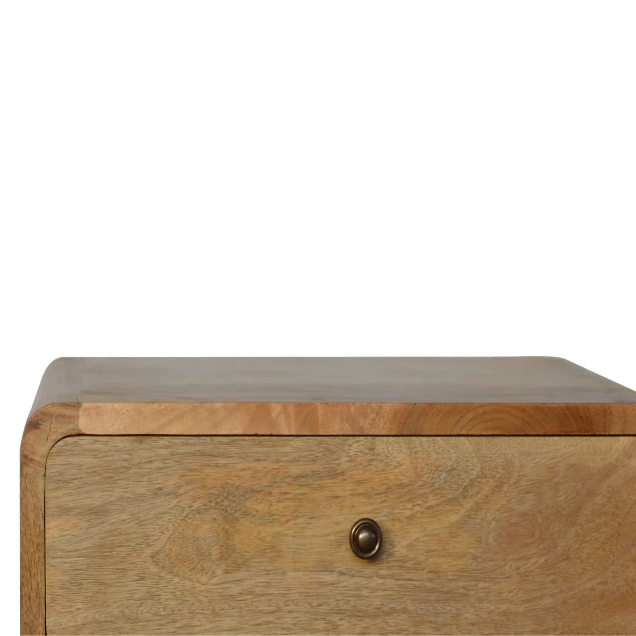 Curved Oak-ish Bedside - Bedside tables, photo 4 of 9