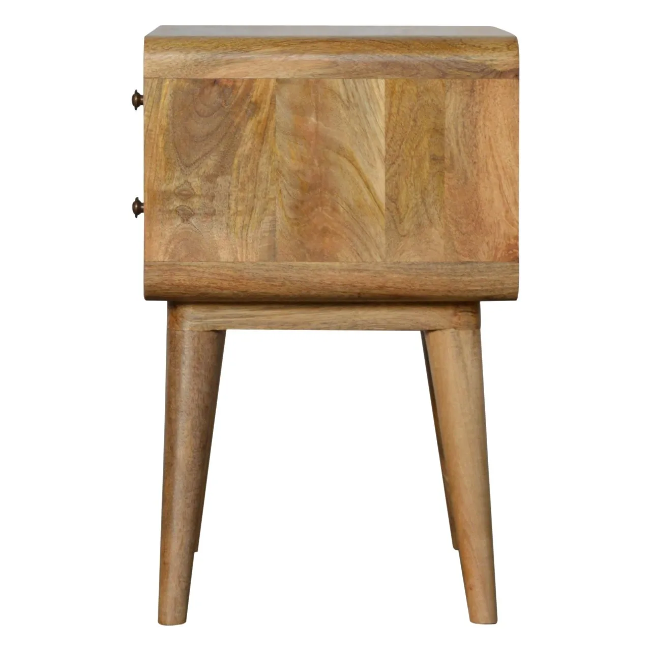 Curved Oak-ish Bedside - Bedside tables, photo 8 of 9