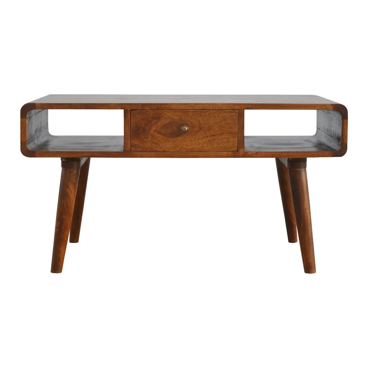 Curved Chestnut Coffee Table - Coffee tables, photo 2 of 9