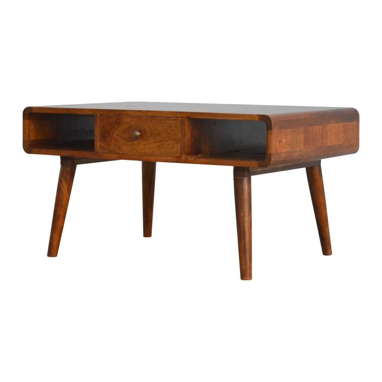 Curved Chestnut Coffee Table - Coffee tables, photo 3 of 9