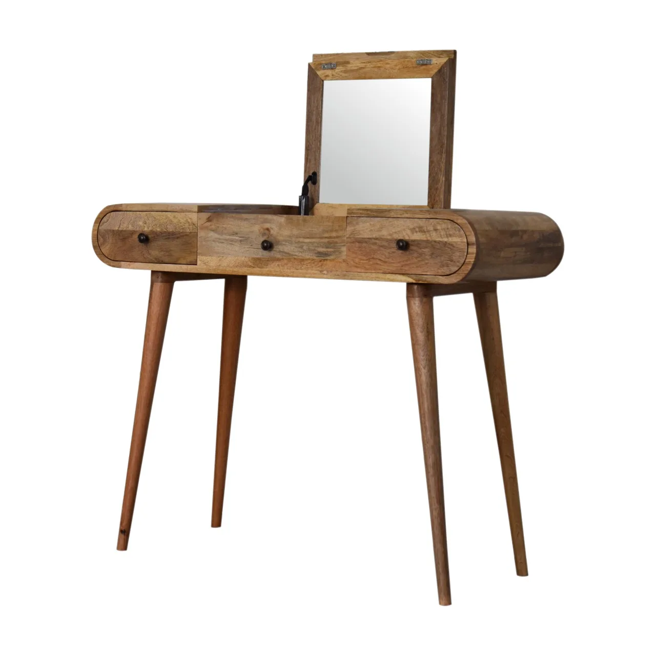 Oak-ish Round Dressing Table - Tables, photo 7 of 10