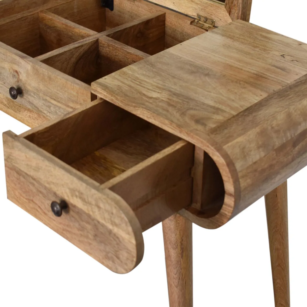 Oak-ish Round Dressing Table - Tables, photo 3 of 10