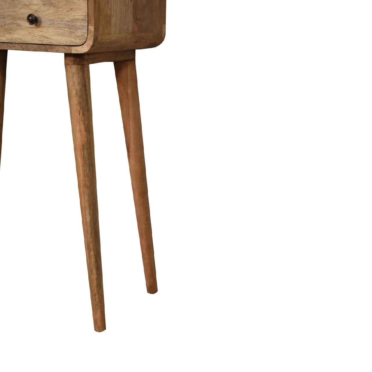 Mini Curved Oak-ish Console Table - Console tables, photo 8 of 10