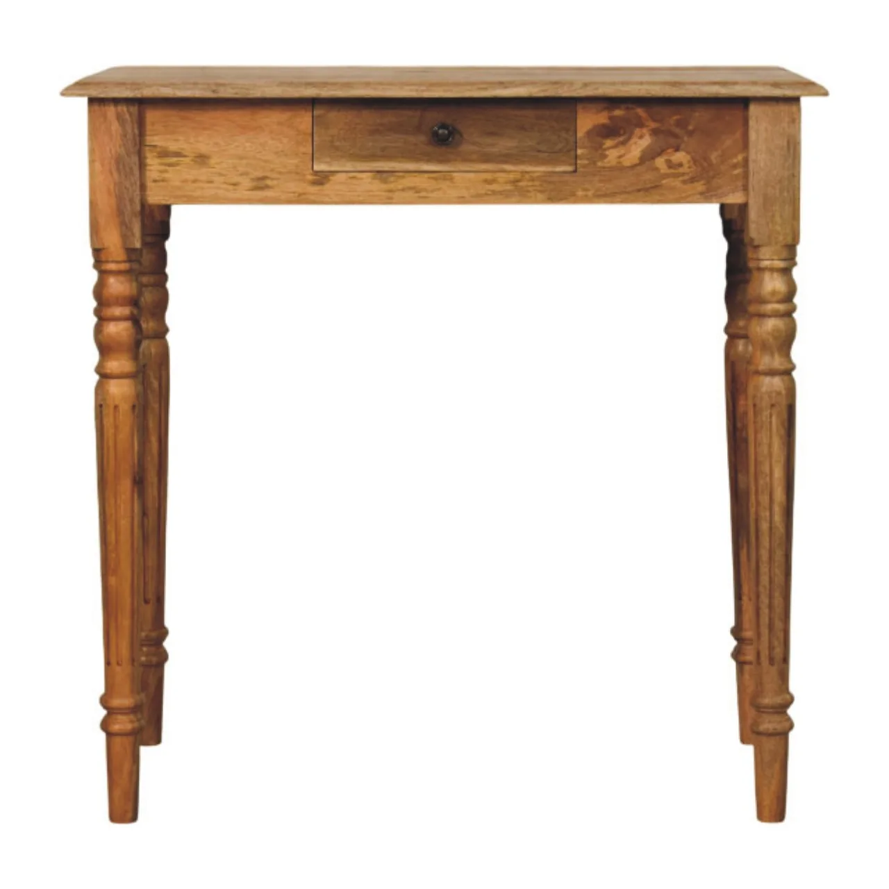 Oakish Turned Leg Writing Desk - Desks, photo 2 of 10
